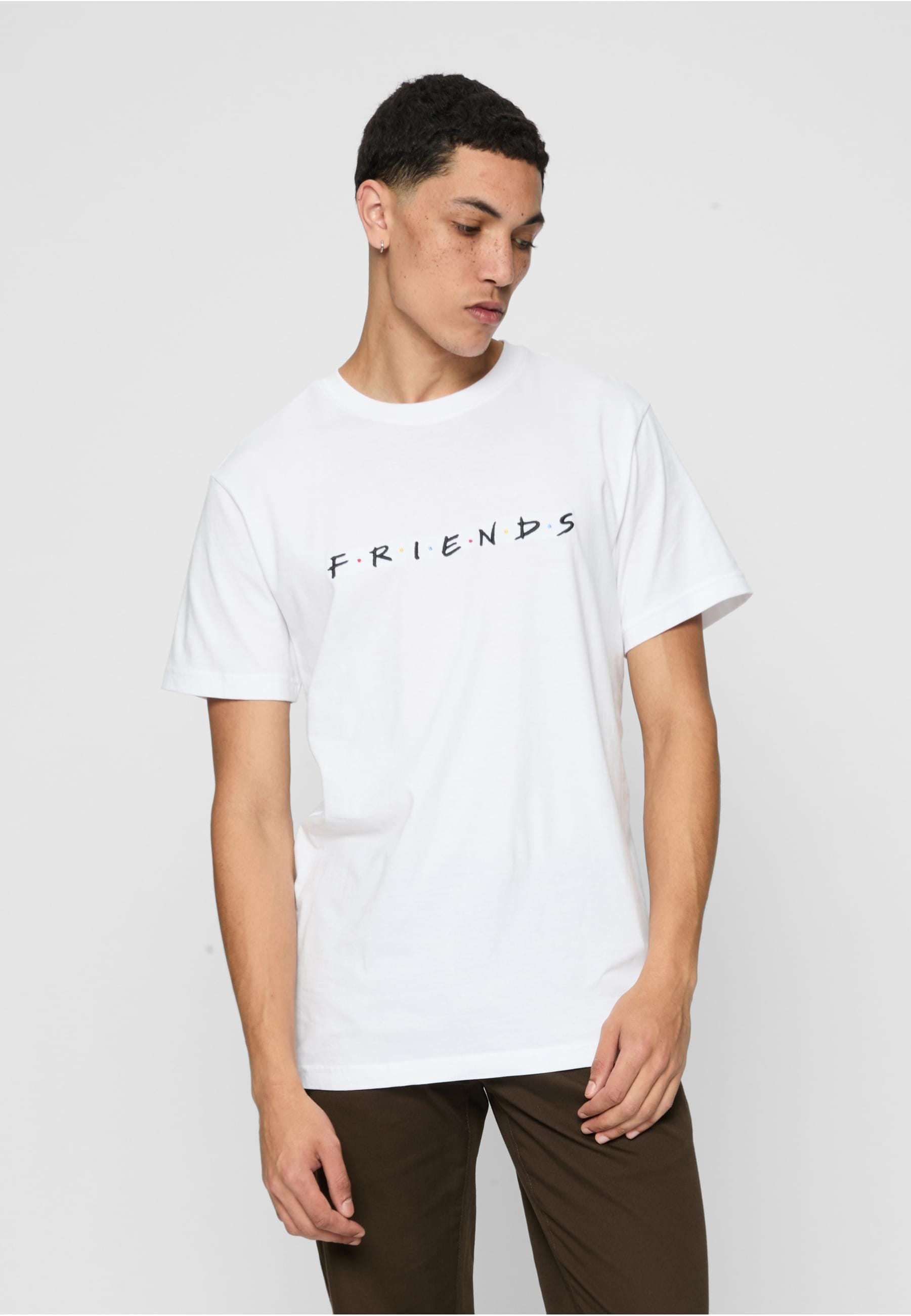 Merchcode T-Shirt »Merchcode Herren Friends Logo EMB Tee«, (1 tlg.)
