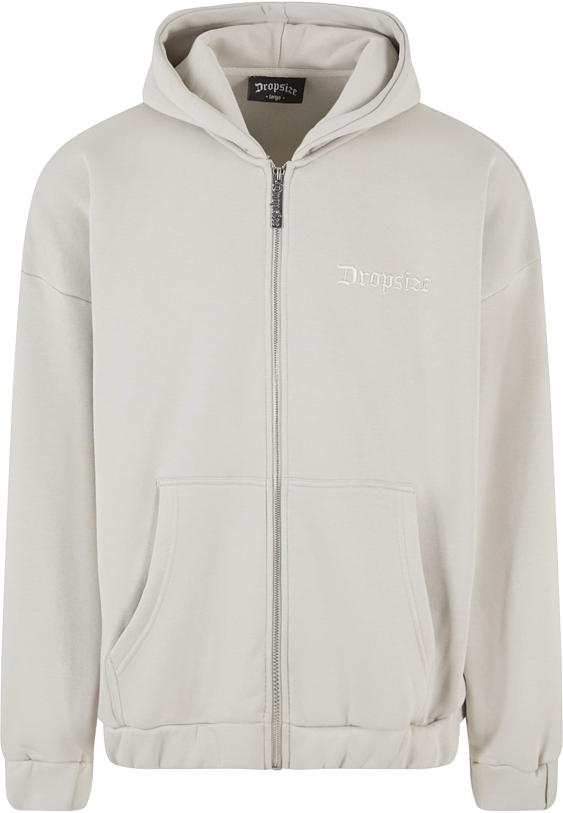 Dropsize Sweatjacke "Dropsize Herren Super Heavy Oversize Blank Zip Hoodie" günstig online kaufen