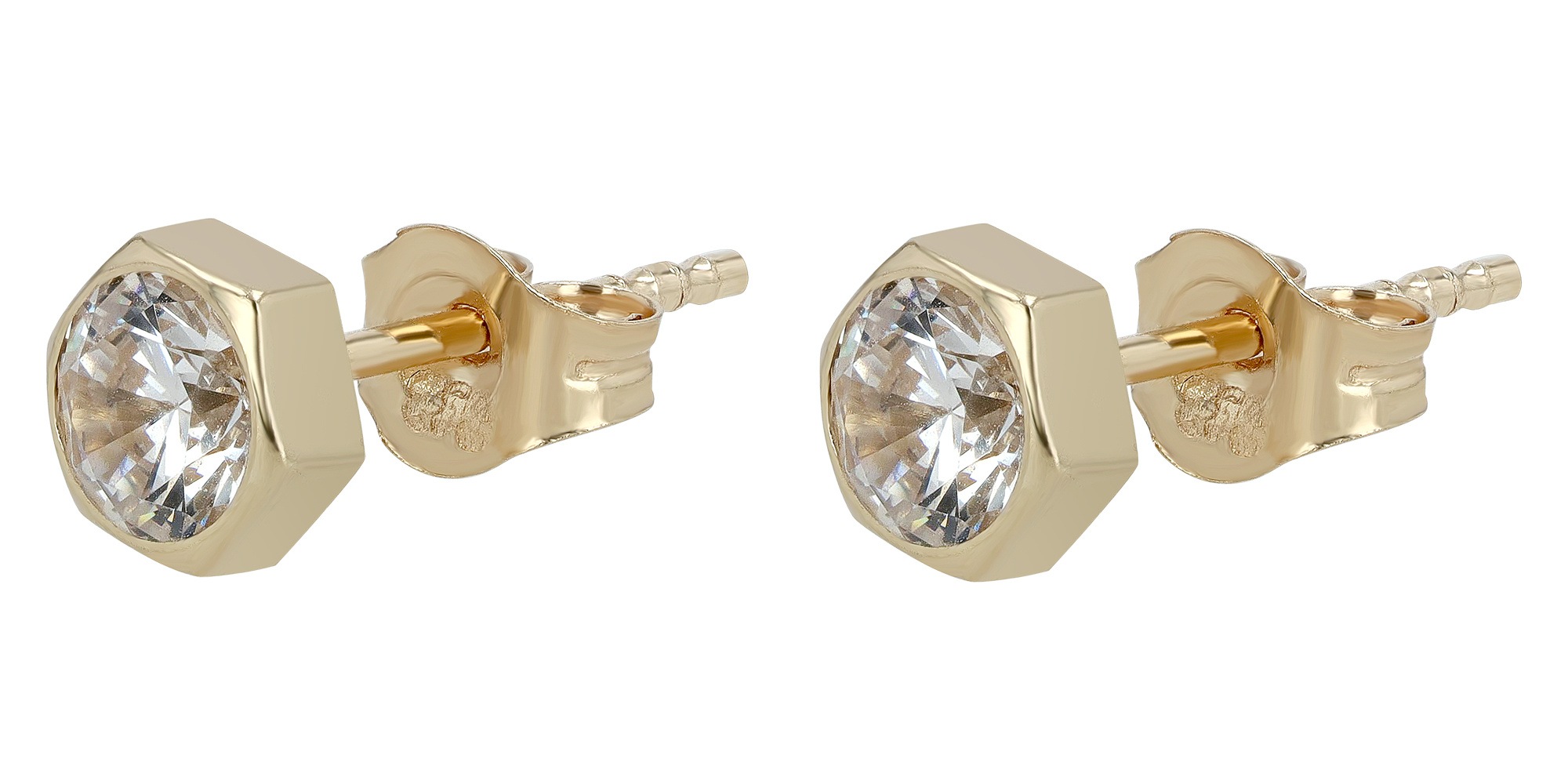 Adelia´s Paar Ohrhänger "Ohrringe – Ohrstecker aus 333 Gold mit Zirkonia" Perfekt als Geschenk zum einfach so