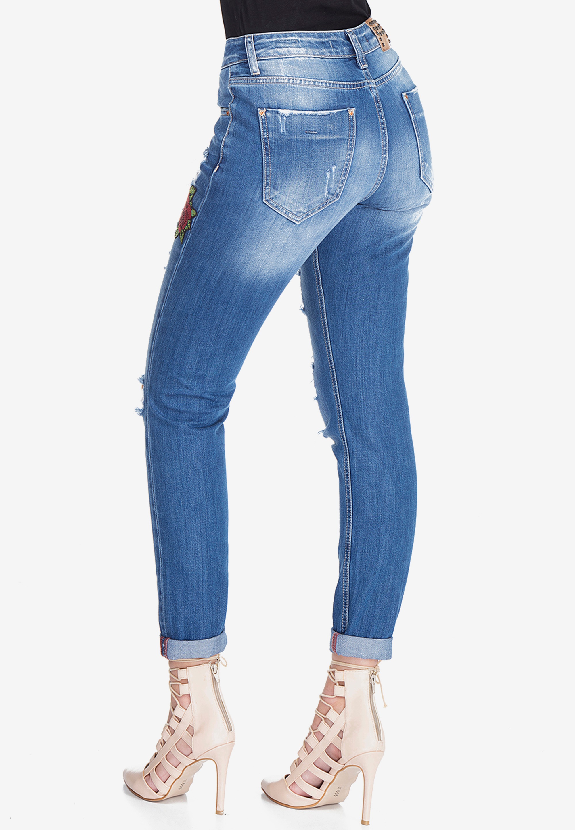 Cipo & Baxx Slim-fit-Jeans, im Destroyed Look in Slim Fit