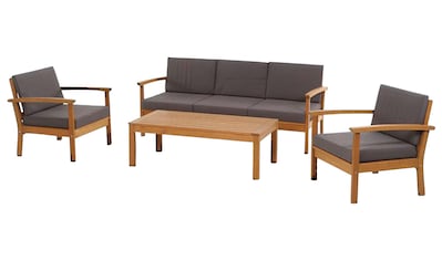 Gartenlounge-Set »Tavira«, (2x Sessel, 1x 2er-Sofa, 1x Tisch)