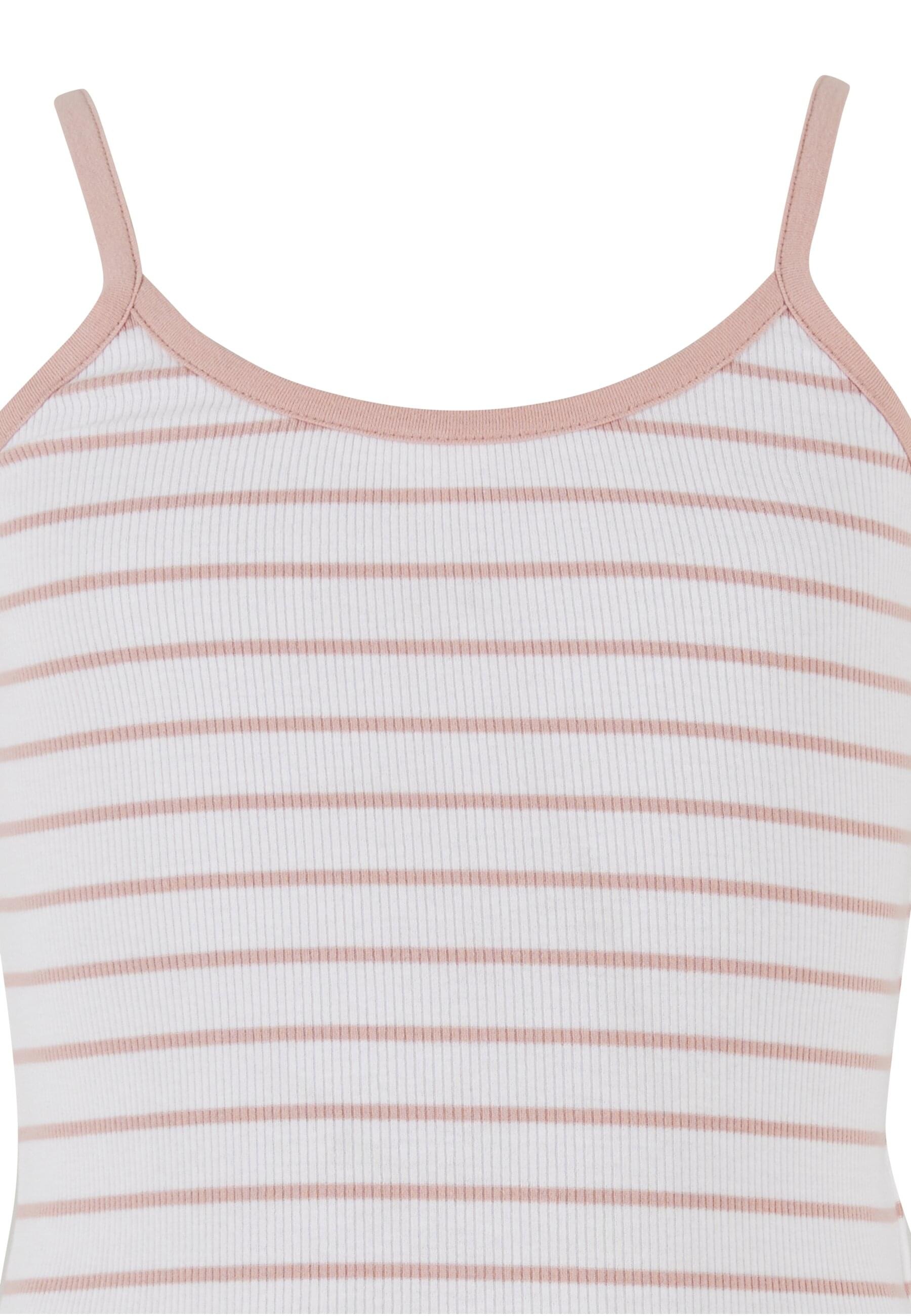 URBAN CLASSICS Muskelshirt »Urban Classics Girls Striped Rib Basic Top«, (1 tlg.)