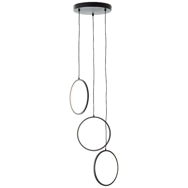Brilliant LED Pendelleuchte »Chaumont«, Höhe 150 cm, Ausl. 45 cm, 3100 lm,  Aluminium, schwarz | BAUR