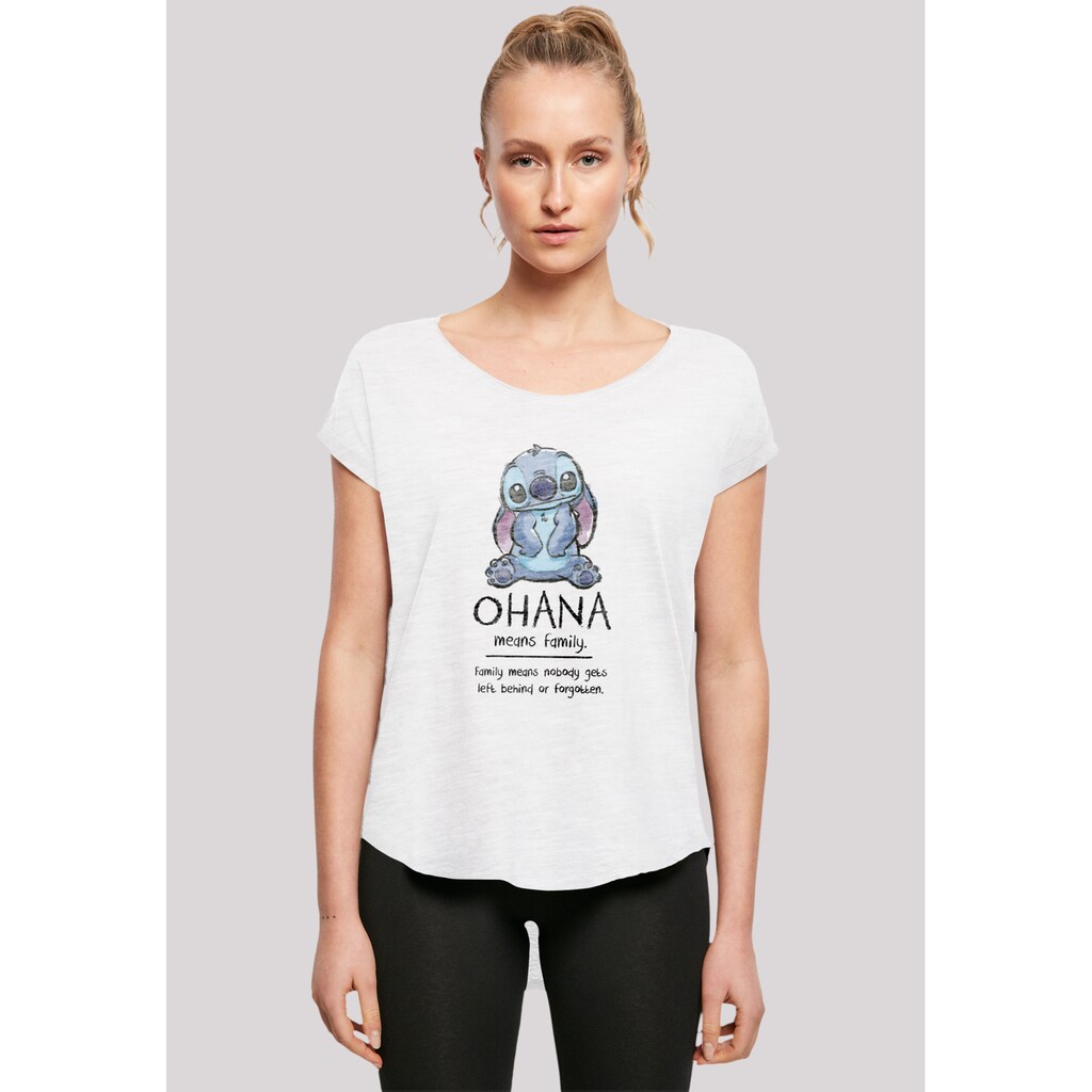 F4NT4STIC T-Shirt »Disney Lilo & Stitch Ohana Means Family«