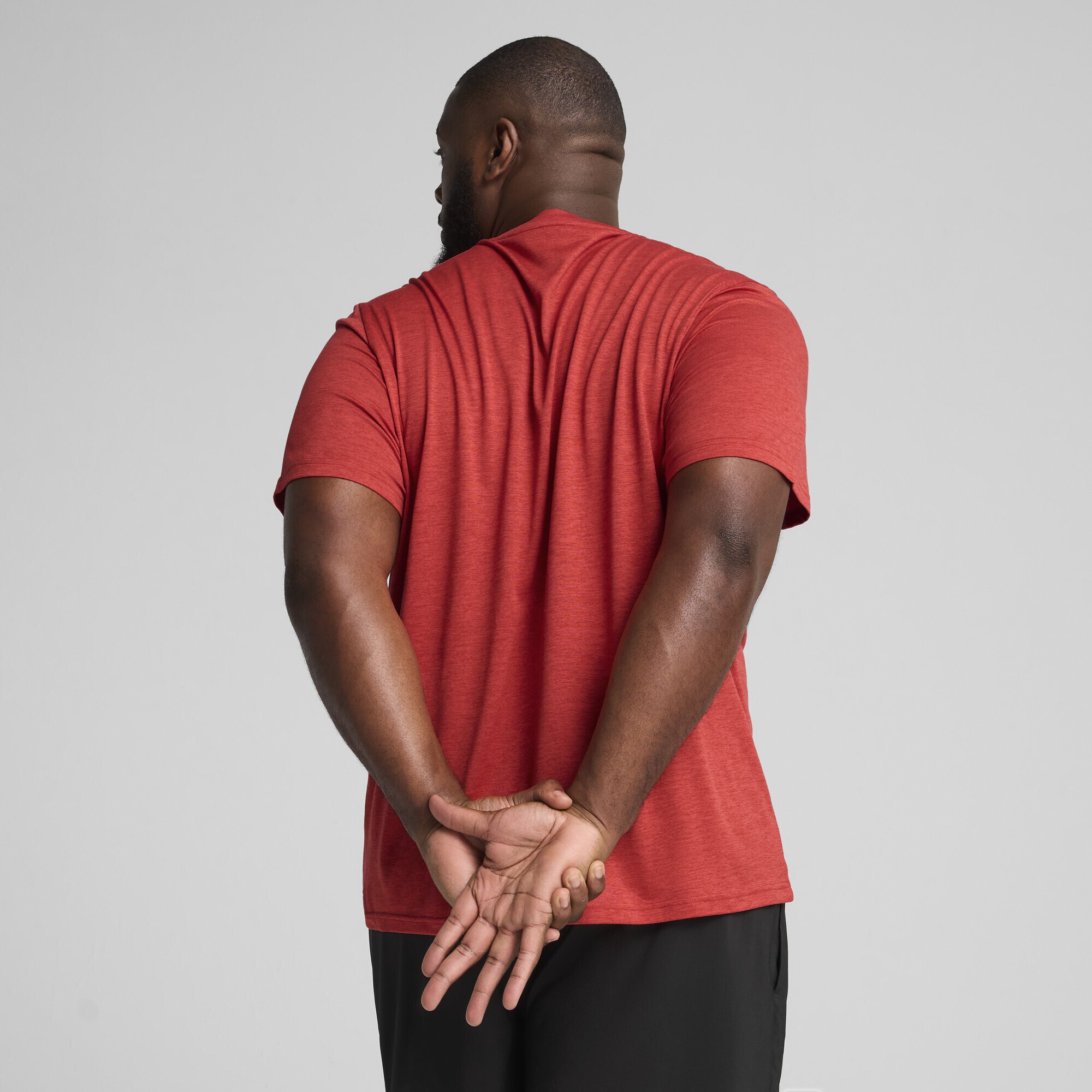 PUMA Trainingsshirt »TAD ESSENTIALS Meliertes T-Shirt mit Cat Logo Herren«
