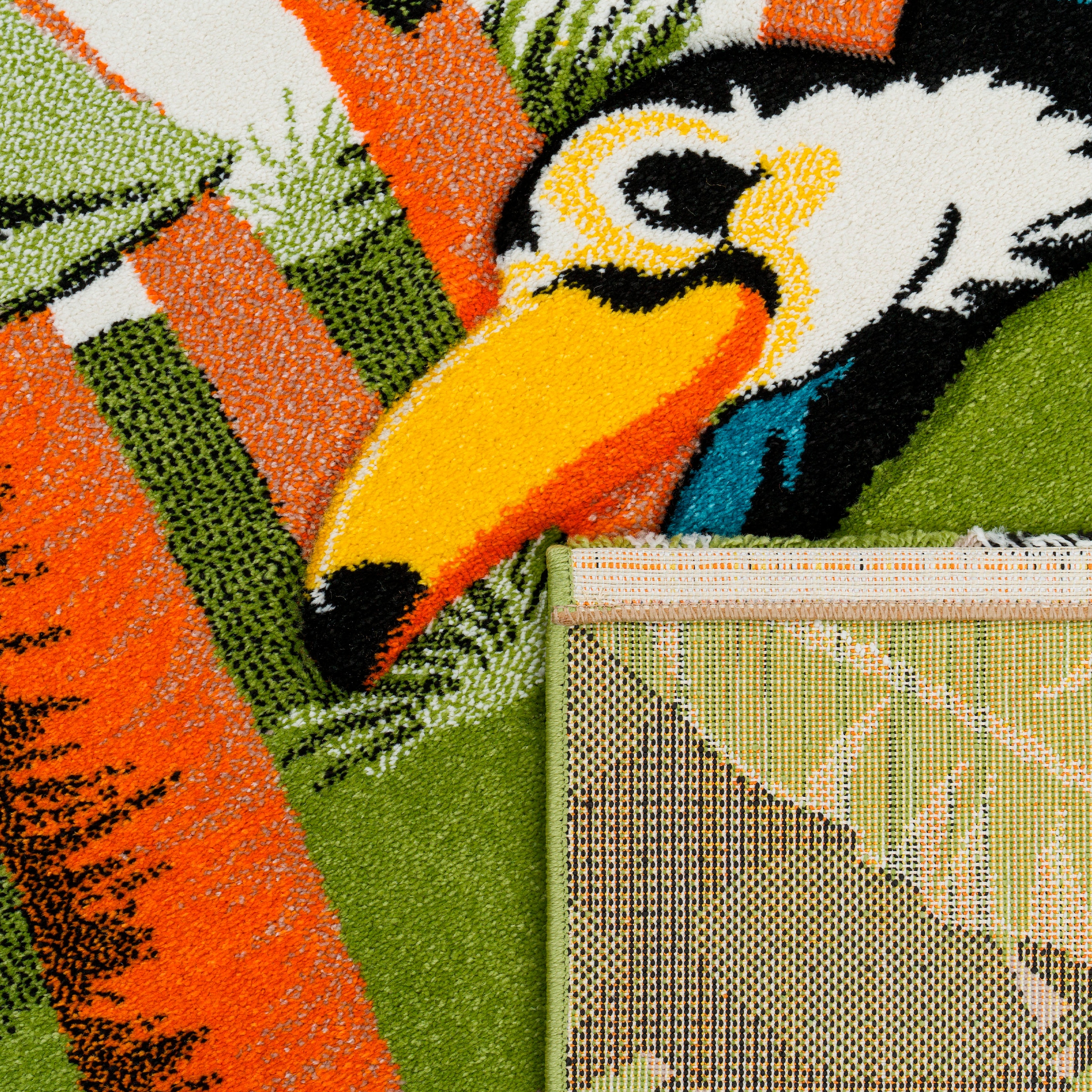 Paco Home Kinderteppich »Diamond 651« rechteckig 16 mm Höhe Spielteppich, 3D-Design, niedliches buntes Tier Motiv, Kinderzimmer