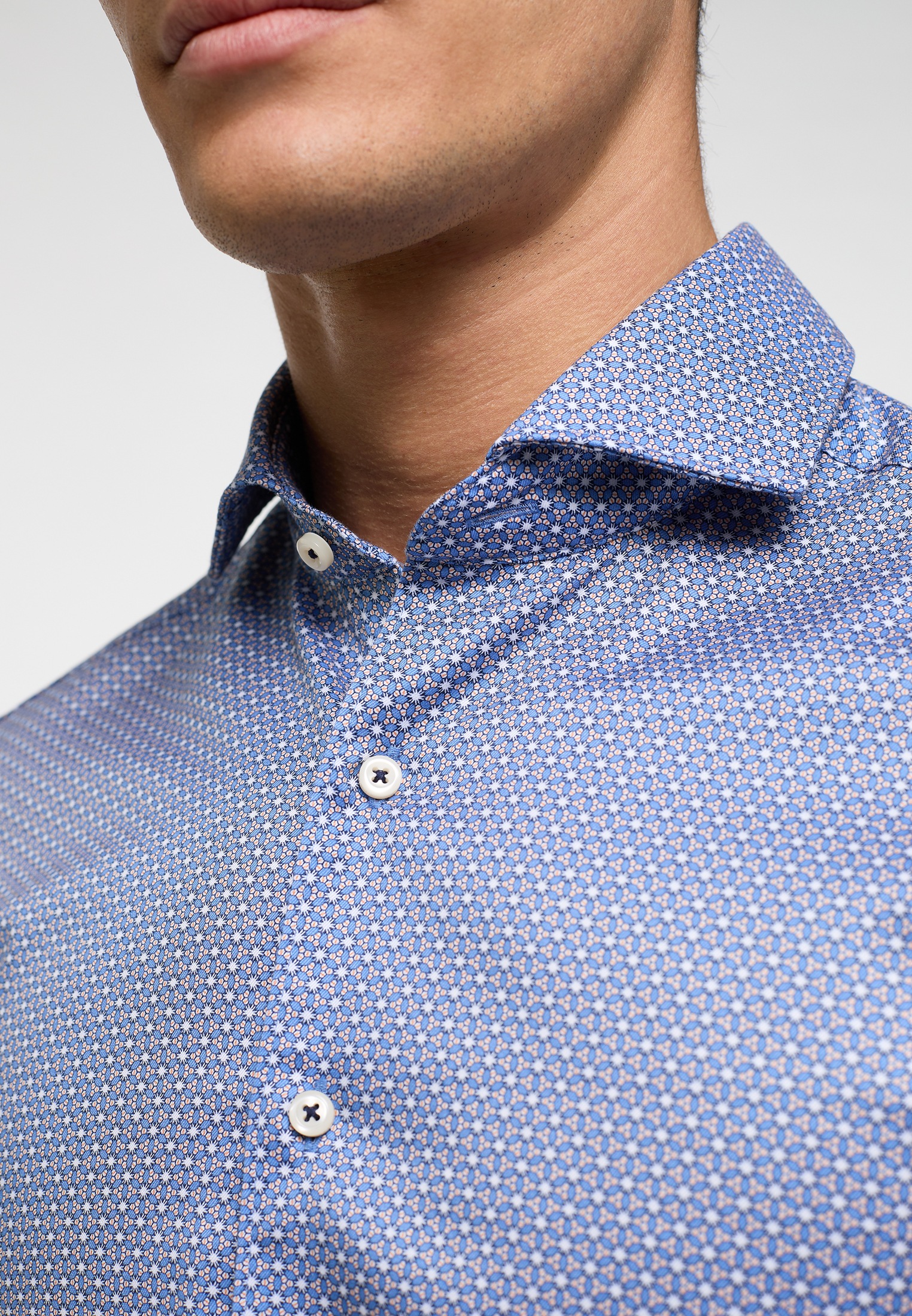 Thumbnail - Eterna Langarmhemd "SLIM FIT" EASY IRON (bügelleicht)