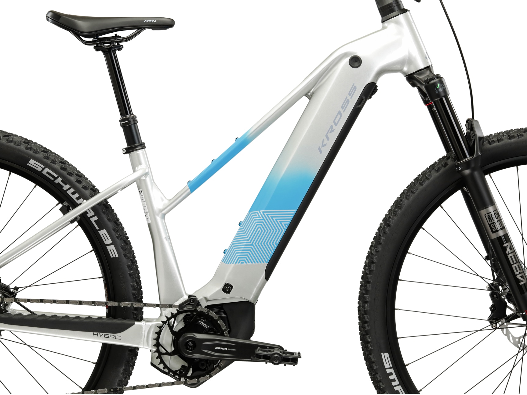 Kross »Influx Hybrid 5.0 21,3Ah / 800 Wh 29 Zoll silber 12 Gänge 2026« 12 Gang SRAM S1000 EAGLE AXS Schaltwerk Kettenschaltung Mittelmotor 250 W BOSCH PERFORMANCE LINE CX 36 V/250 W, Mittelmotor