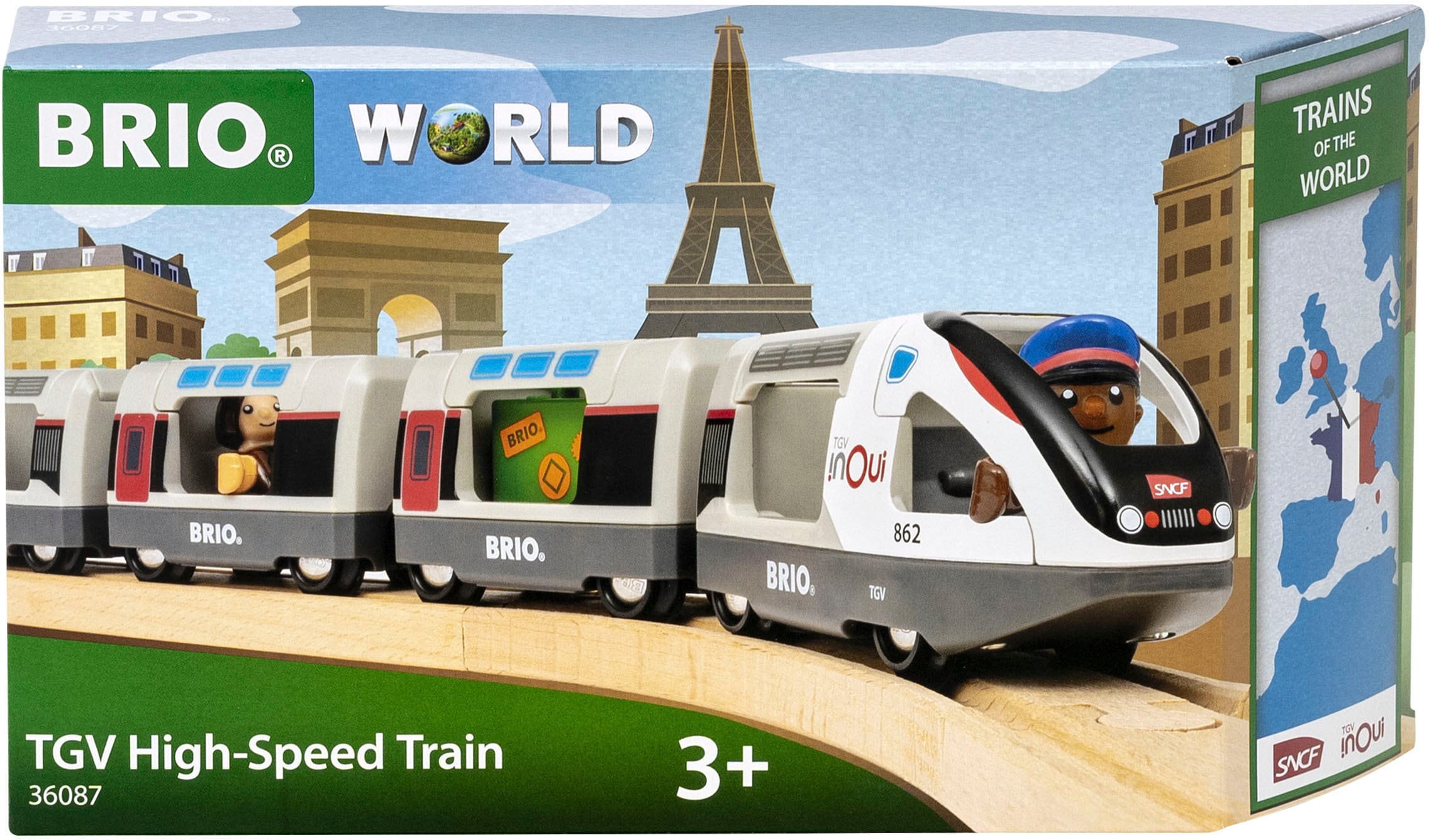 BRIO® Spielzeug-Eisenbahn »BRIO® WORLD, TGV Hochgeschwindigkeitszug«