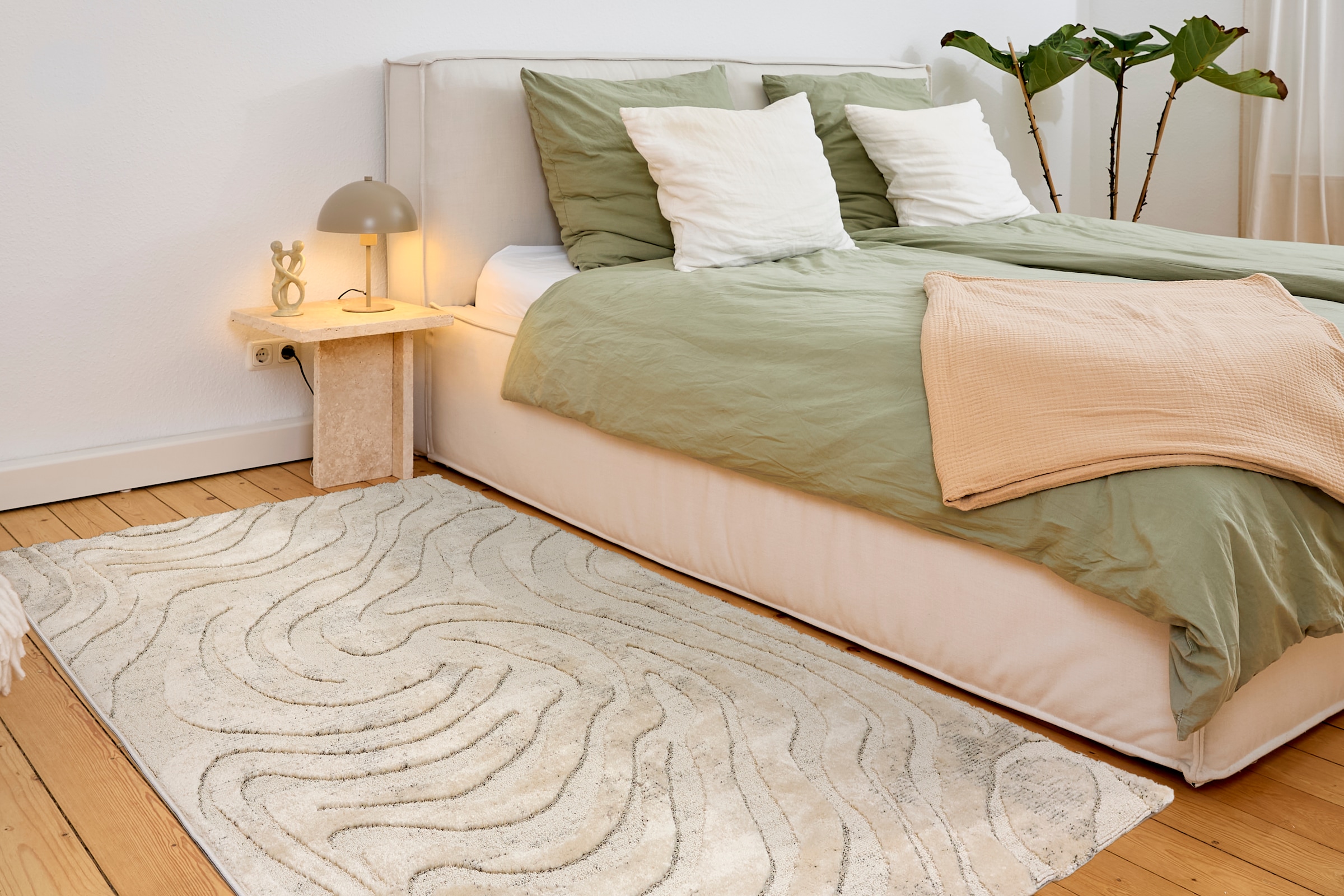 ASTRA Teppich »Lou 251«, rechteckig, 10 mm Höhe, Hoch Tief Struktur, Kurzflor, Wohnzimmer, Schlafzimmer