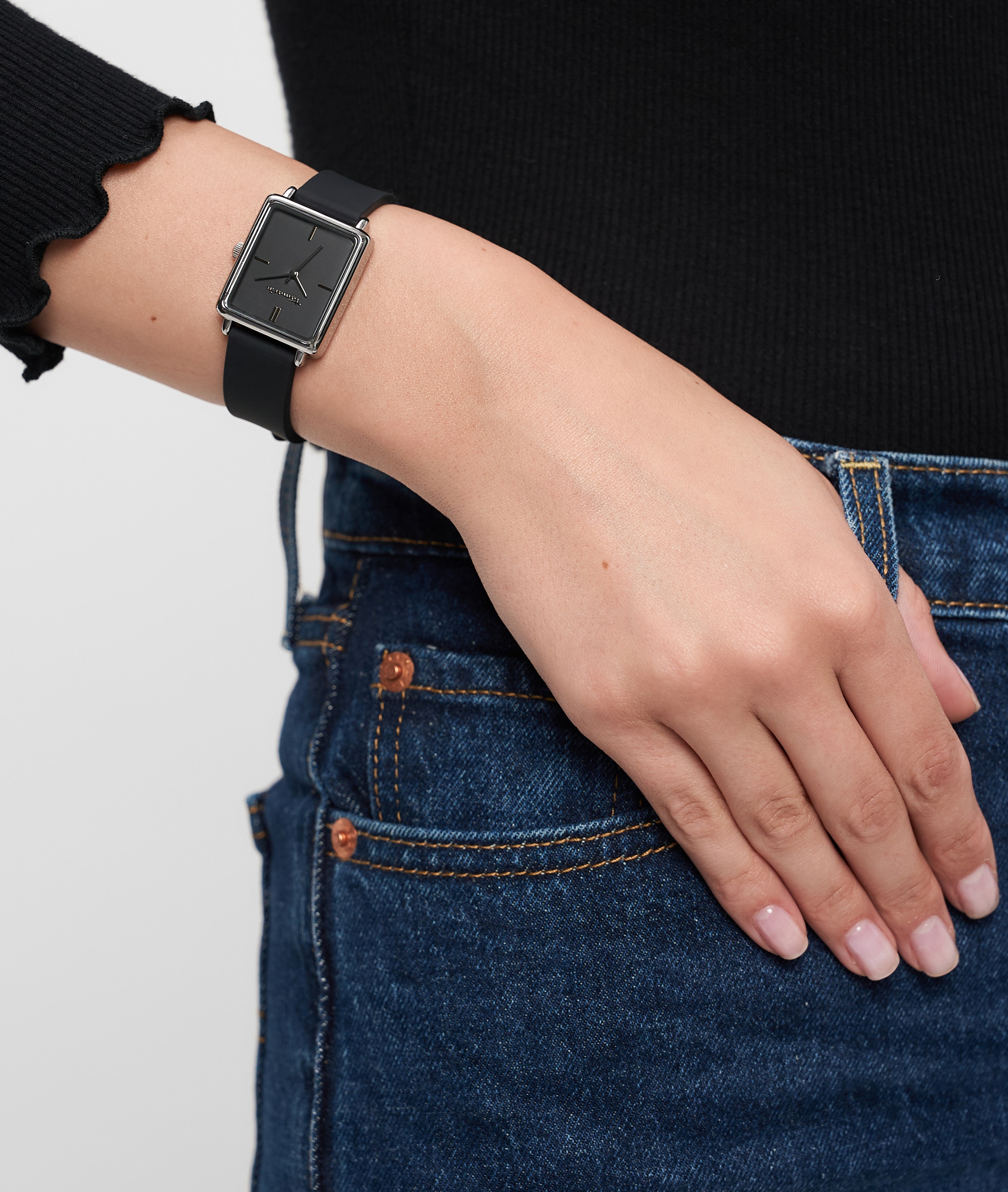 Tamaris Quarzuhr Armbanduhr, Damenuhr, Silikonarmband, analog