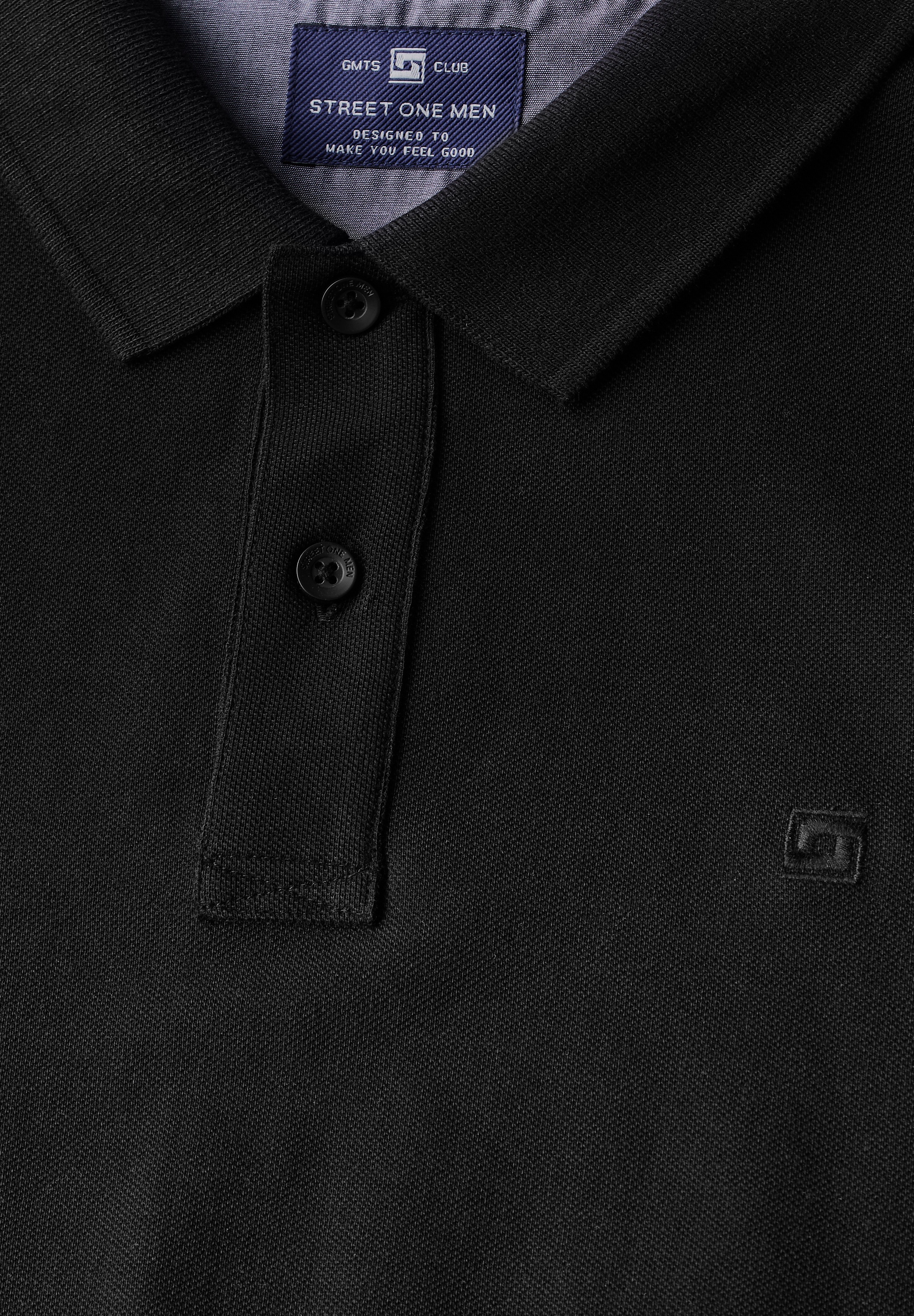 STREET ONE MEN Poloshirt, aus reiner Baumwolle