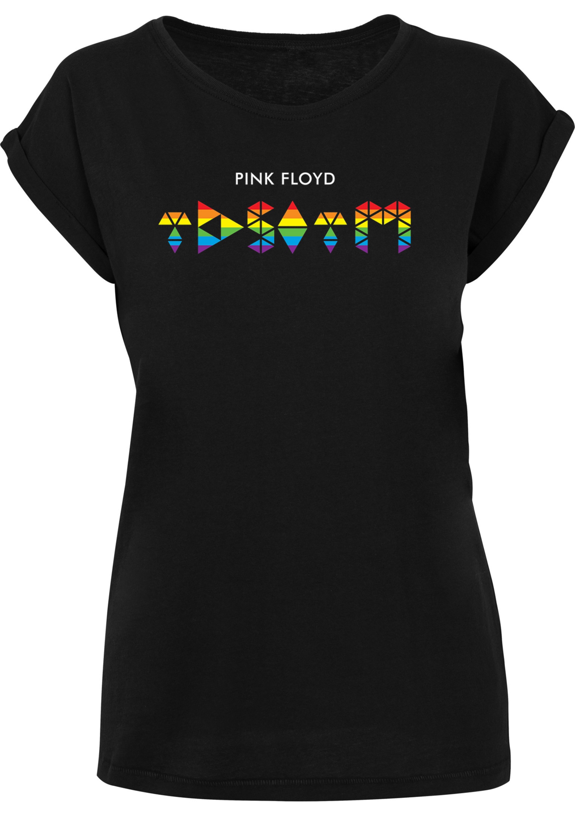 F4NT4STIC T-Shirt »Pink Floyd TDSOTM Album Rainbow Regenbogen«, Damen,Premium Merch,Regular-Fit,Kurze Ärmel,Bandshirt