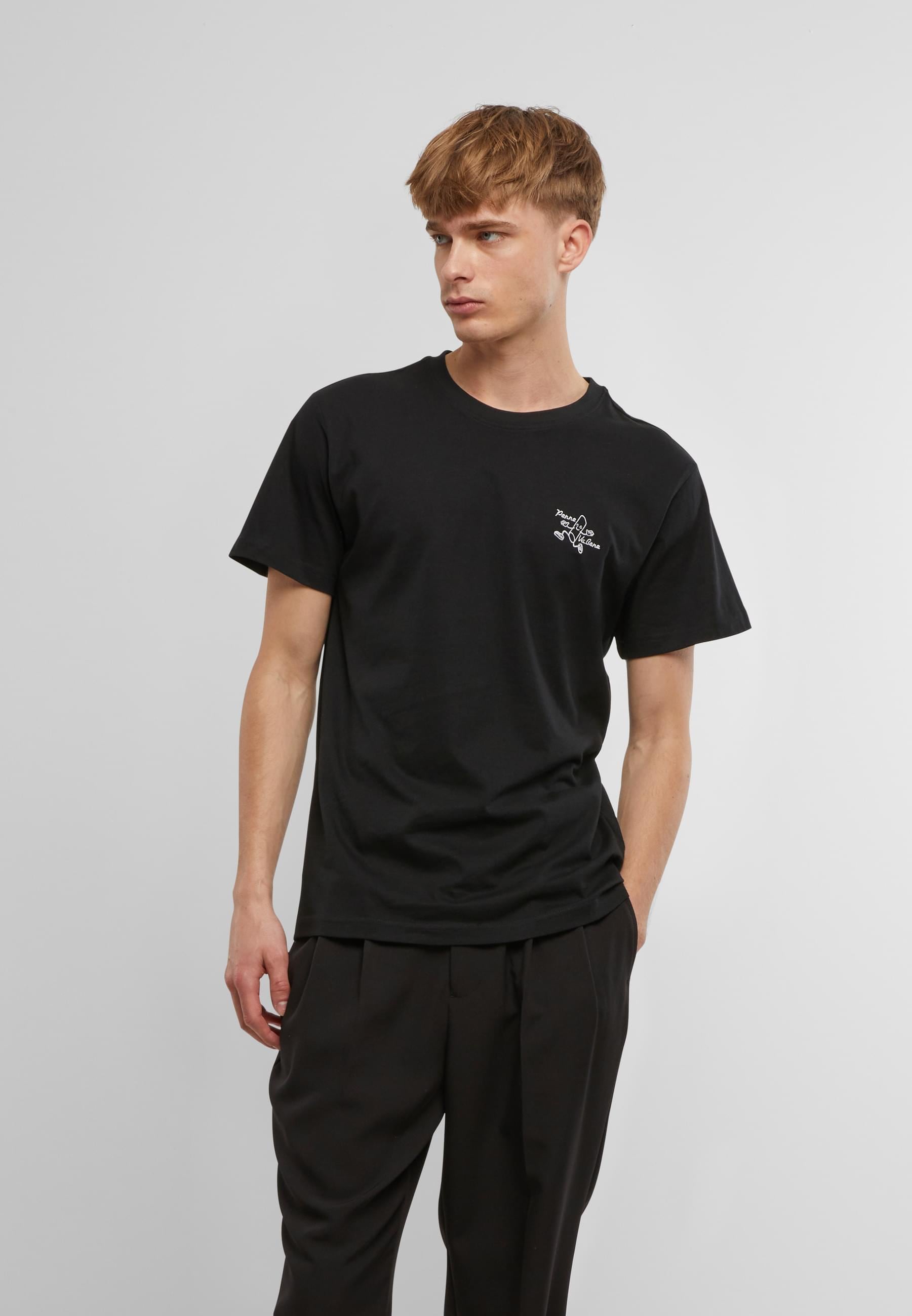 MisterTee T-Shirt »MisterTee Herren Penne Va Bene Tee EMB«, (1 tlg.)