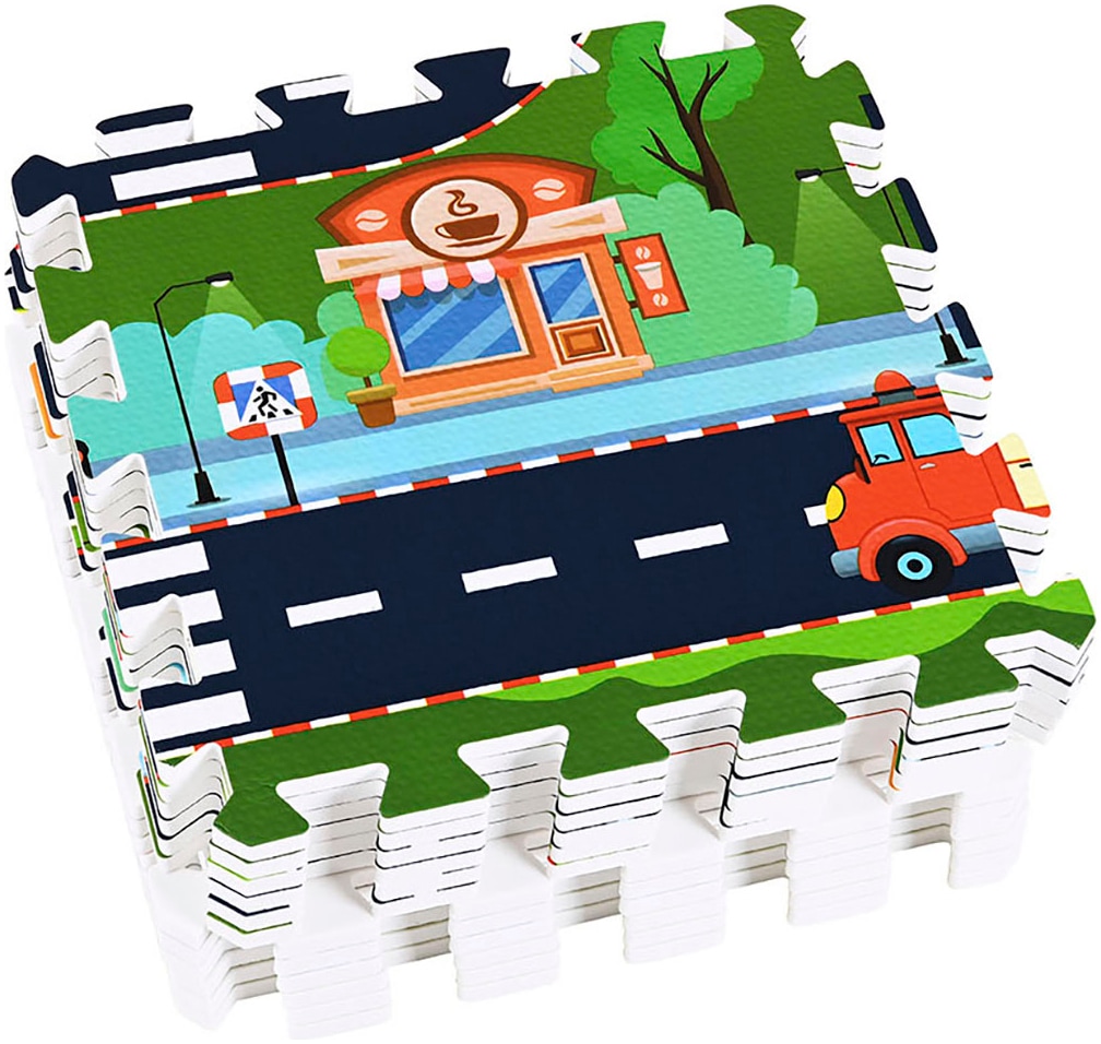 Knorrtoys® Puzzle »Straße«, Puzzlematte, Bodenpuzzle