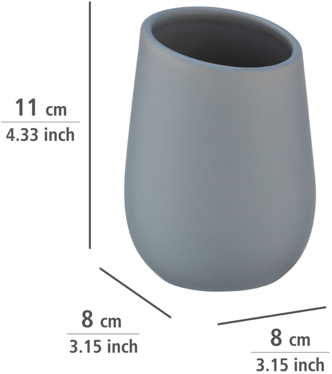 WENKO Badaccessoire-Set »Badi« bestehend aus Seifenspender und Zahnputzbecher, Keramik