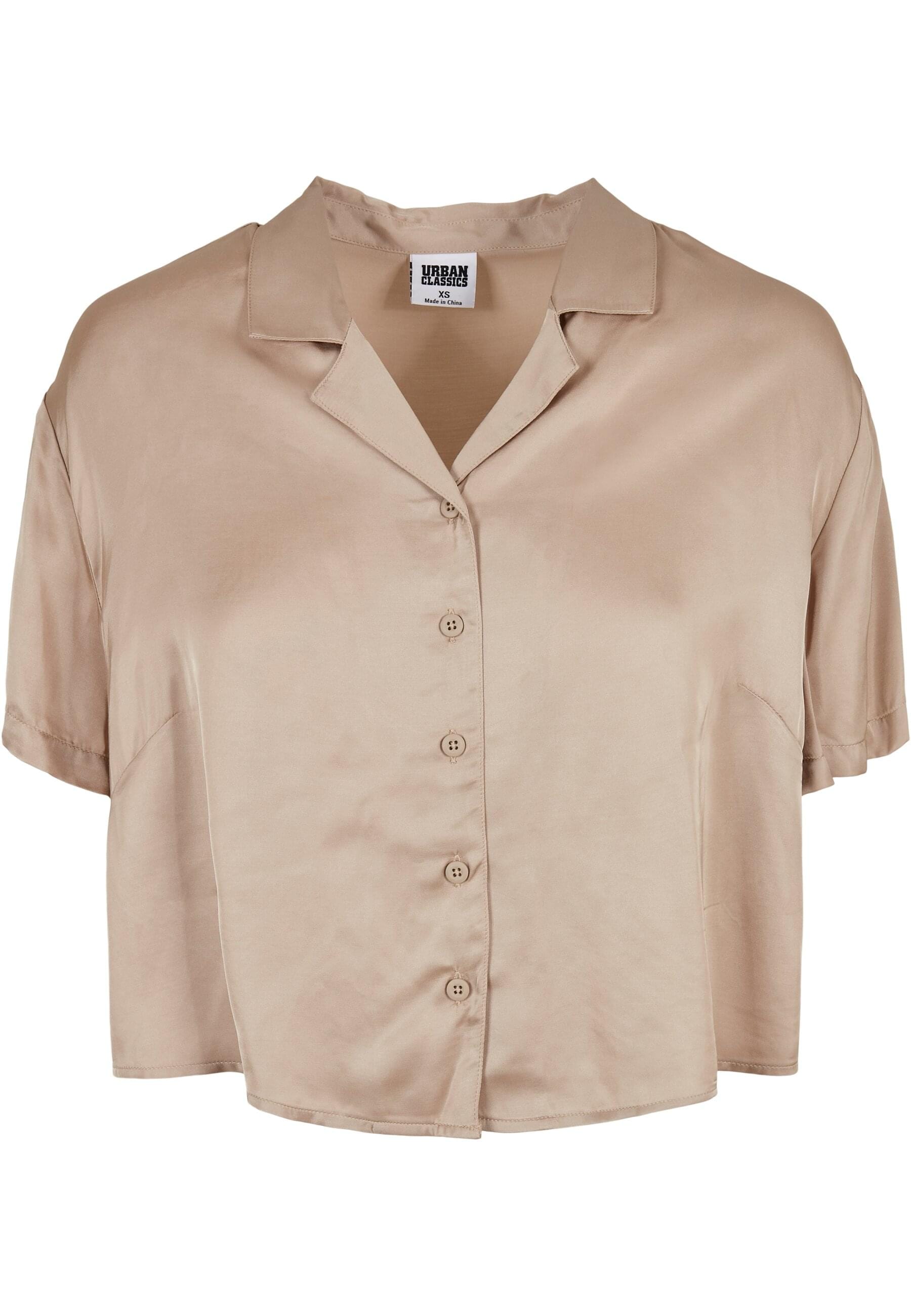 URBAN CLASSICS Langarmhemd »Damen Ladies | Satin (1 tlg.) BAUR online bestellen Shirt«, Viscose Resort