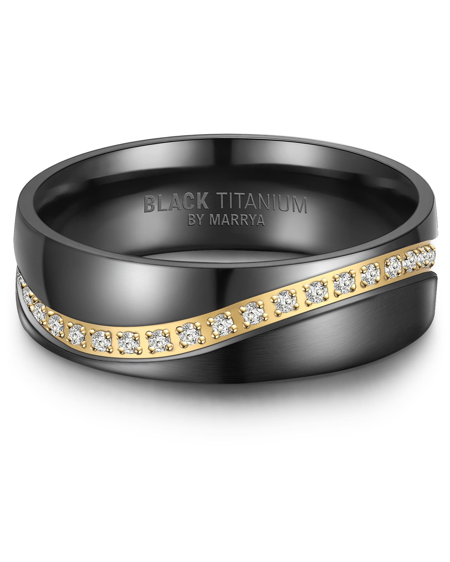 Marrya Verlobungsring »BLACK TITANIUM by MARRYA«