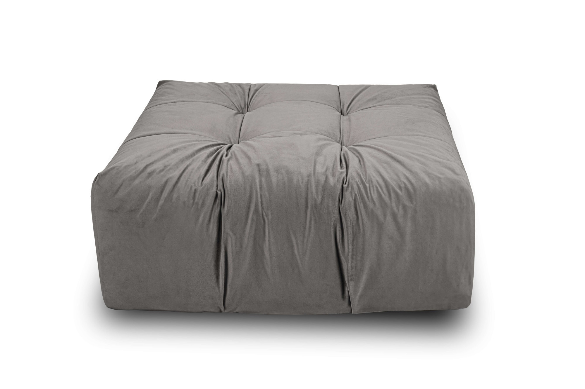 INOSIGN Polsterhocker »Calmara, weicher Lounge-Sitzkomfort«, bodentief, Samt oder Chenille, mit Knopfsteppung