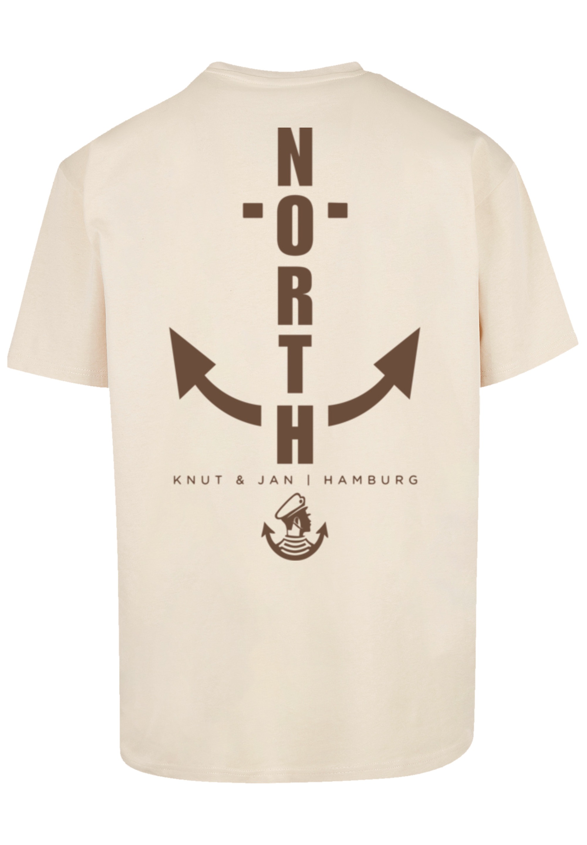 F4NT4STIC T-Shirt »North Anker Knut & Jan Hamburg« Print