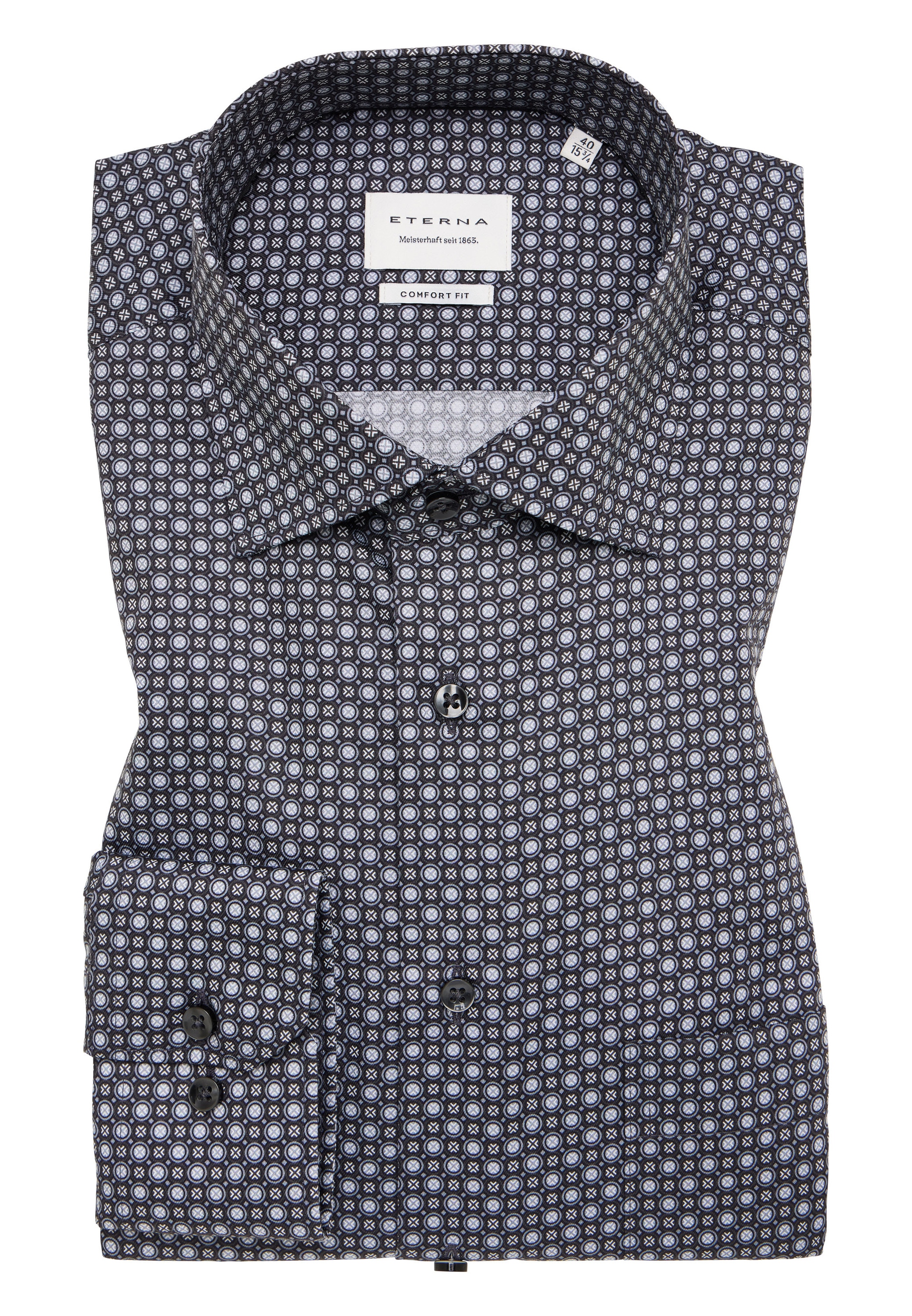 Eterna Langarmhemd »COMFORT FIT«, NON IRON (bügelfrei)