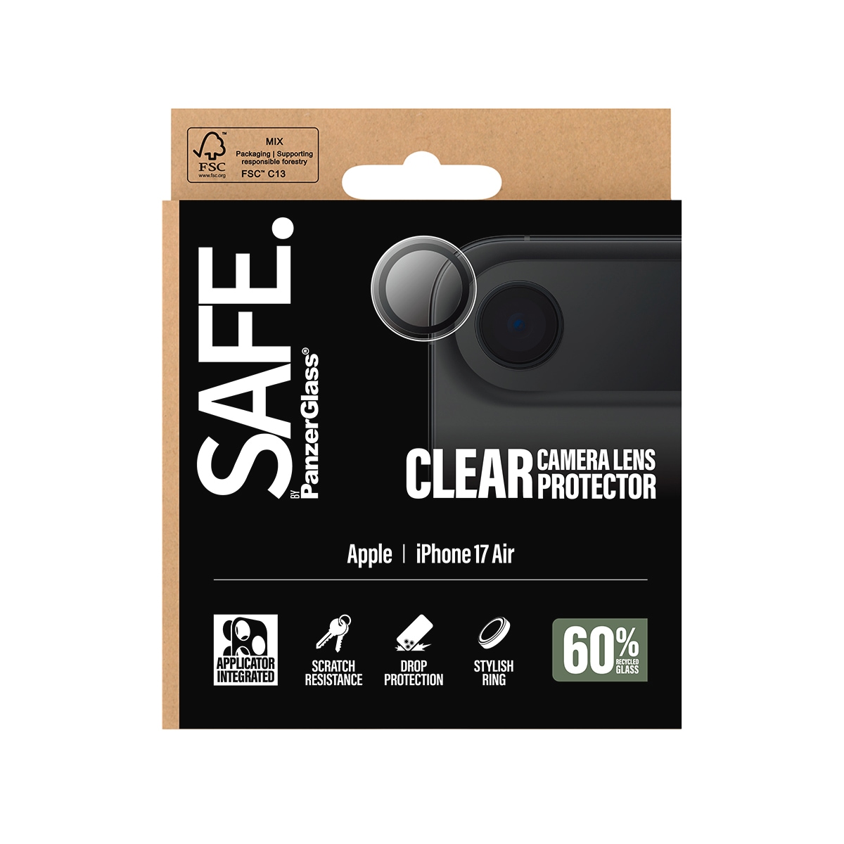 SAFE by PanzerGlass Kameraschutzglas »Camera Lens Protector«, für Apple iPhone Air, Kameraschutz,Linsenschutz,Objektivschutz, kratz- & stoßfest