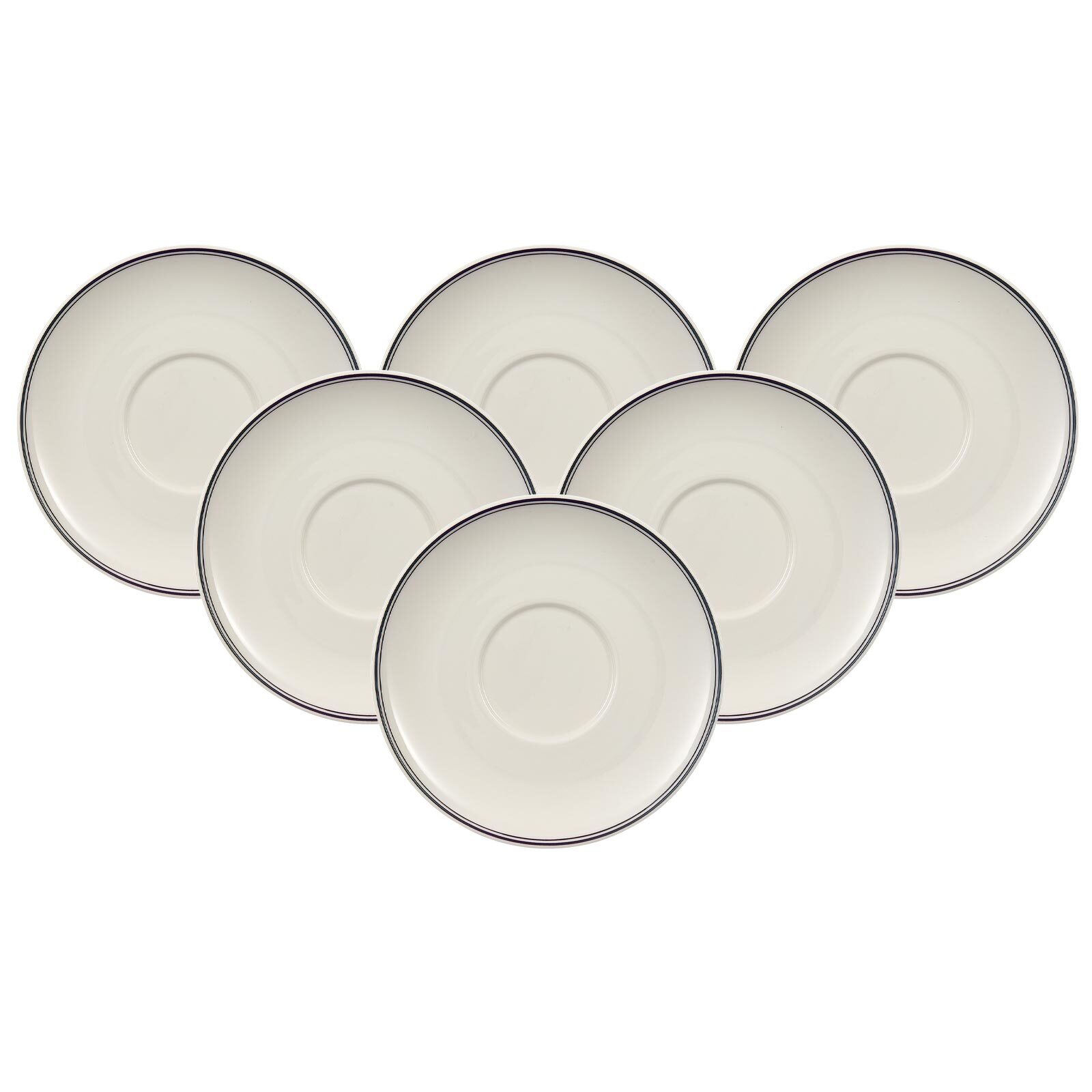 Villeroy & Boch Untertasse "Kaffee- / Teeuntertassen Design Naif ø 15 cm 6er Set bunt"