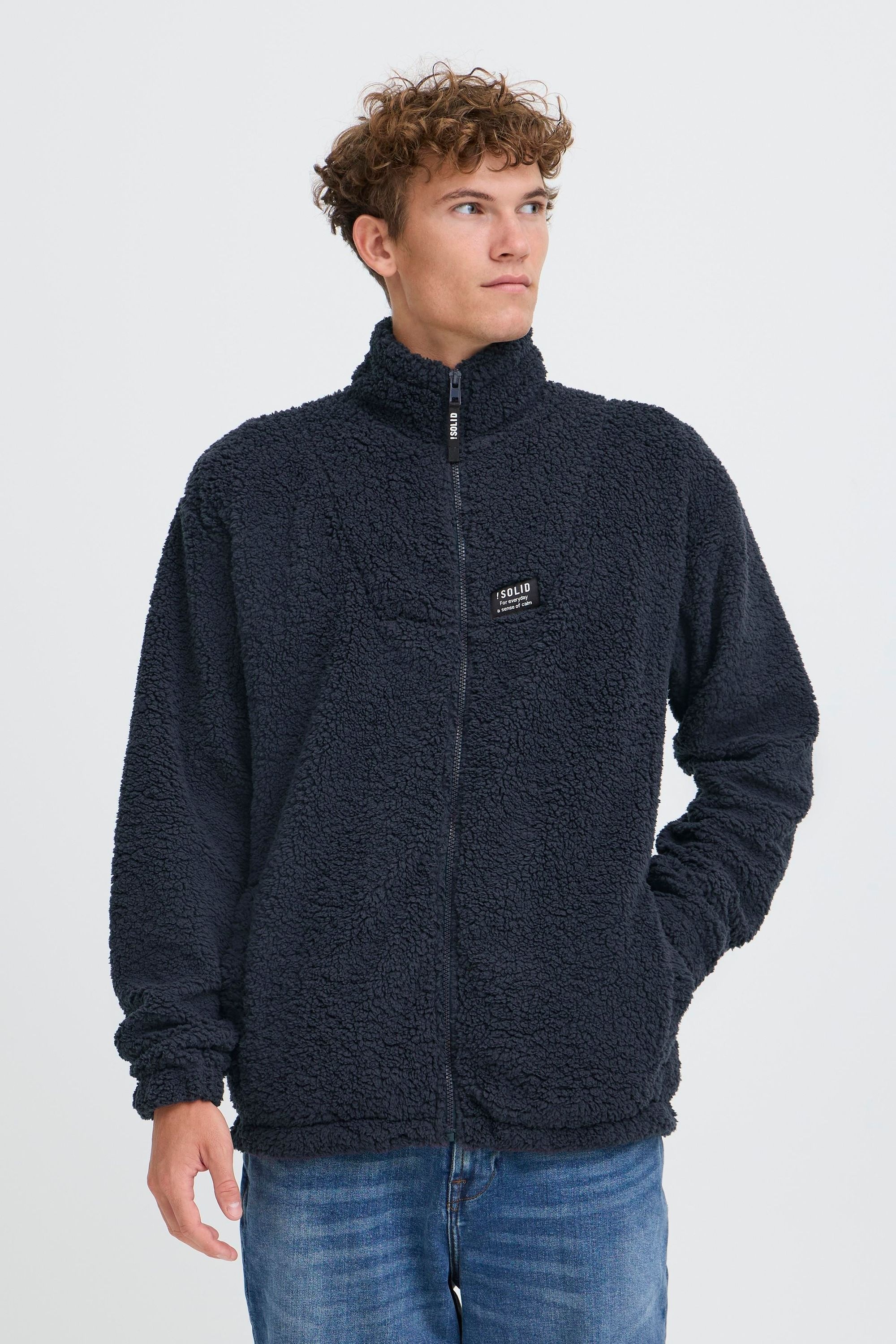 !solid Solid Trainingsjacke SDPET Men's Blue Size S 2