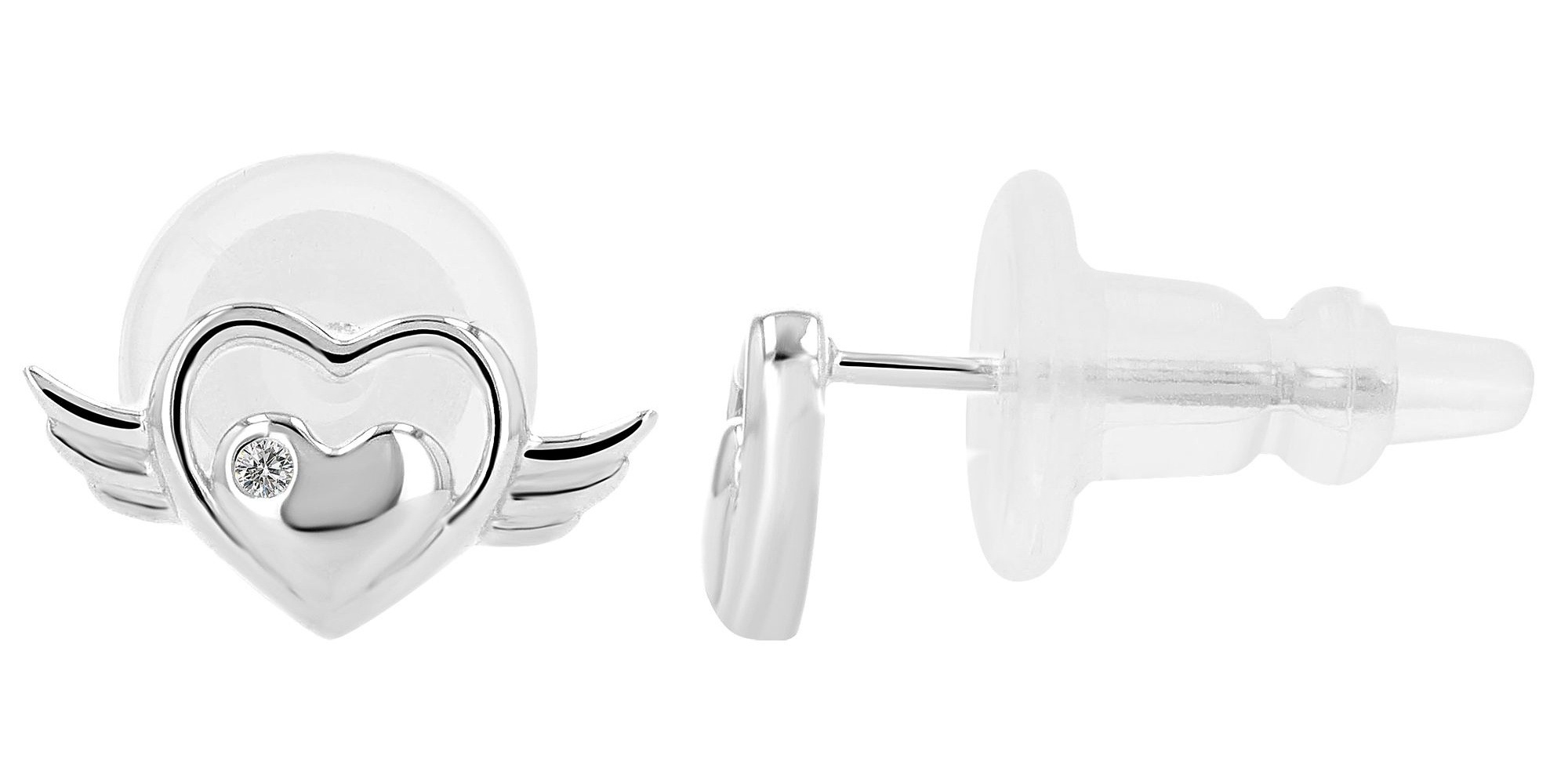 Adelia´s Paar Ohrhänger »Damen Ohrringe – Ohrstecker aus 925 Silber mit Zirkonia« Ein kleines Geschenk mit großer Wirkung