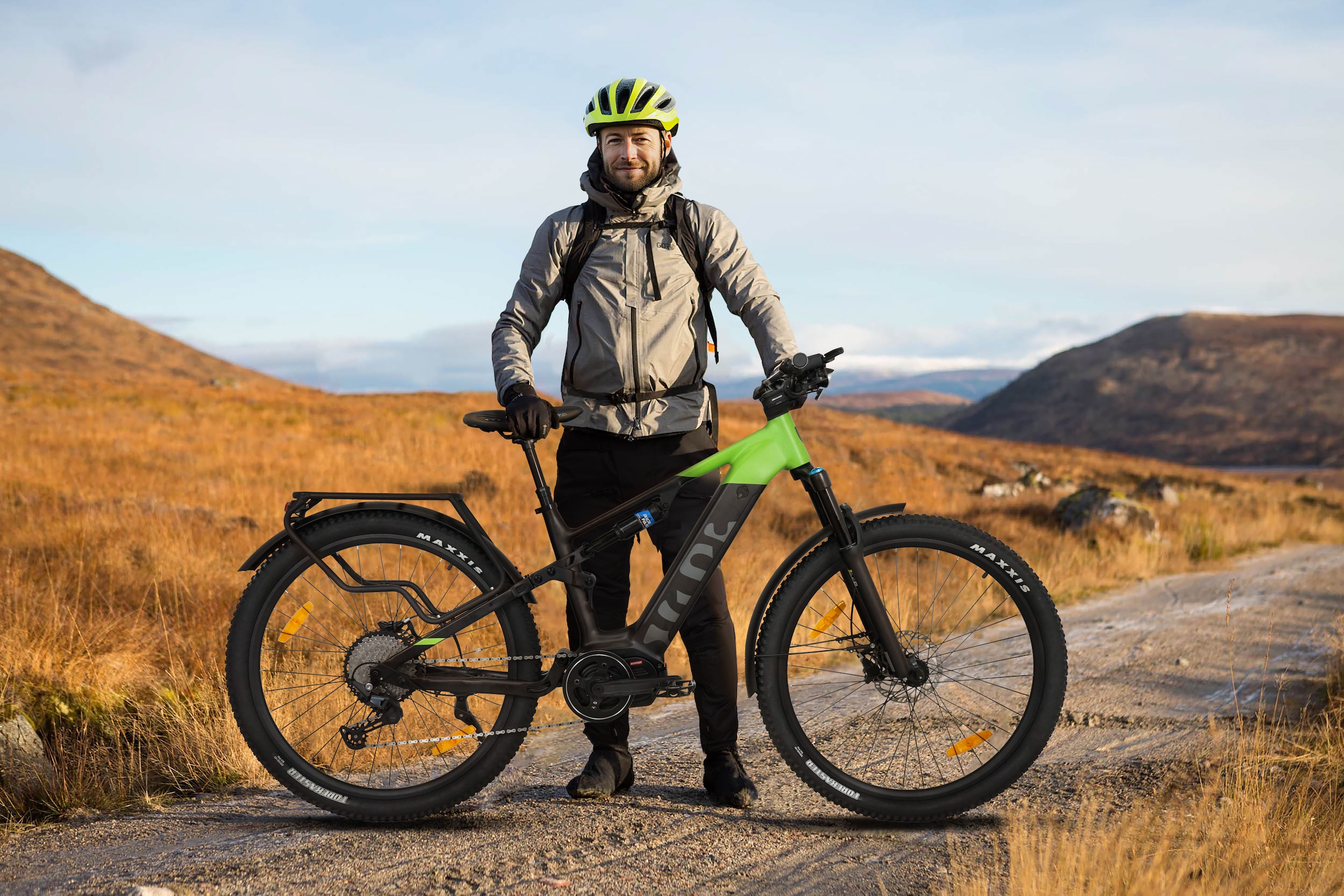 SachsenRad E-Bike »M5T«, 12 Gang, Shimano, Mittelmotor 250 W, TFT Farb-LCD-Steuerdisplay, Fahrmodus Pedelec, 
LED-Frontlicht