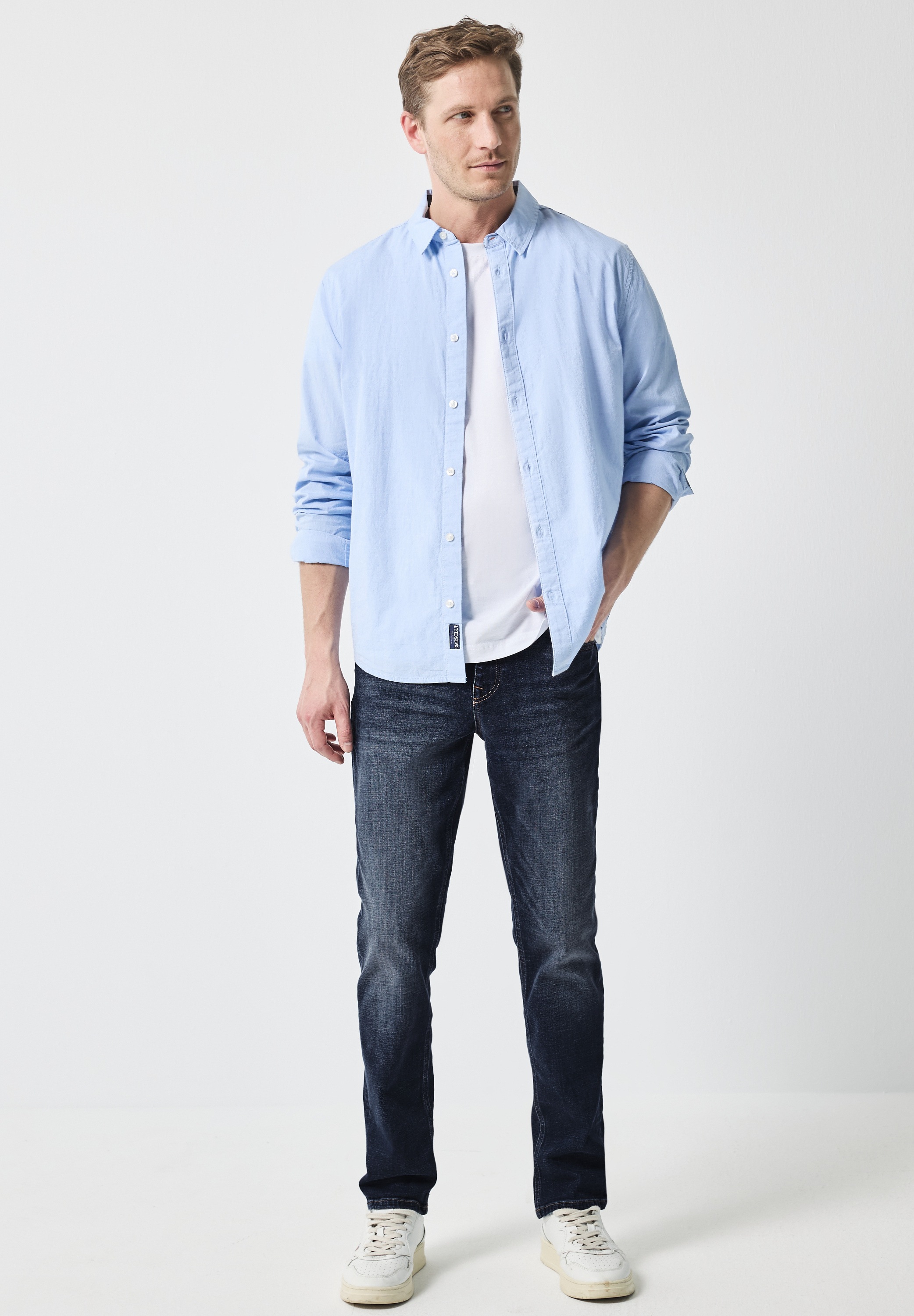 STREET ONE MEN Slim-fit-Jeans, softer Materialmix