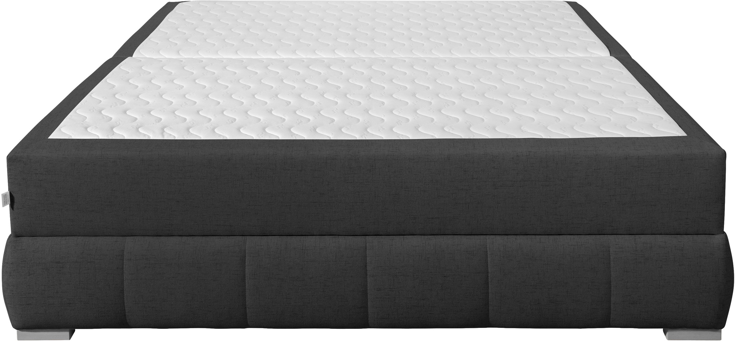 Boxbett OTTO HOME "Wehma", anthrazit, B:164cm L:224cm, Komplettbetten, in H2, H3 & H4 wählbar, inklusive Topper 3