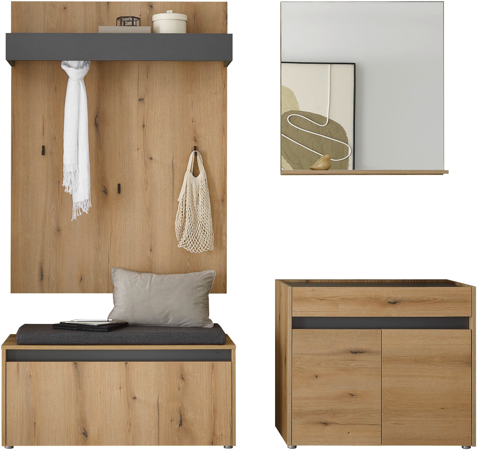 INOSIGN Garderoben-Set "GIRON/CiTY, moderne Garderobe, Komplettset mit viel günstig online kaufen