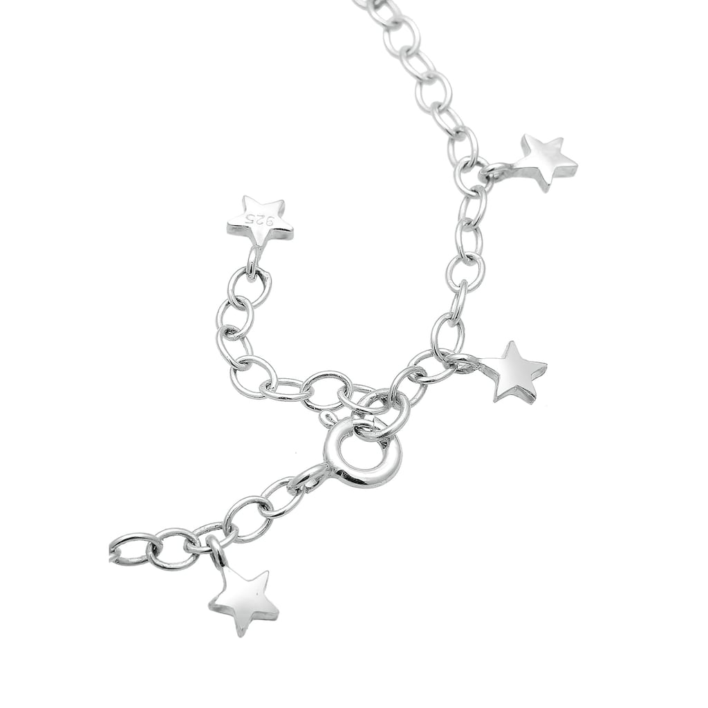 Elli Armband »Ankerkette Astro Stern Symbol Trend 925er Silber«