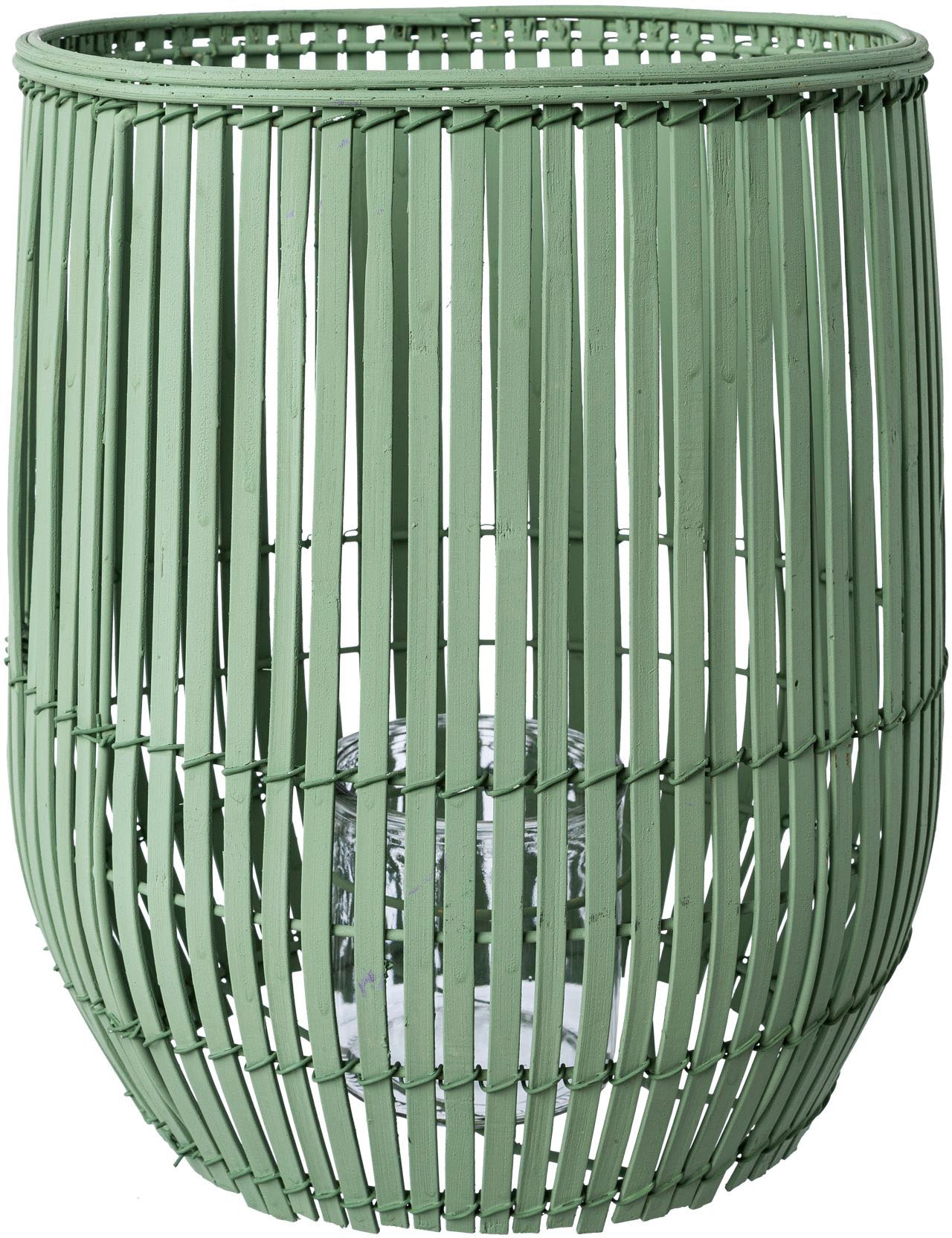 Windlicht »Kerzenhalter Bambus«, (1 St.), Höhe ca. 30 cm