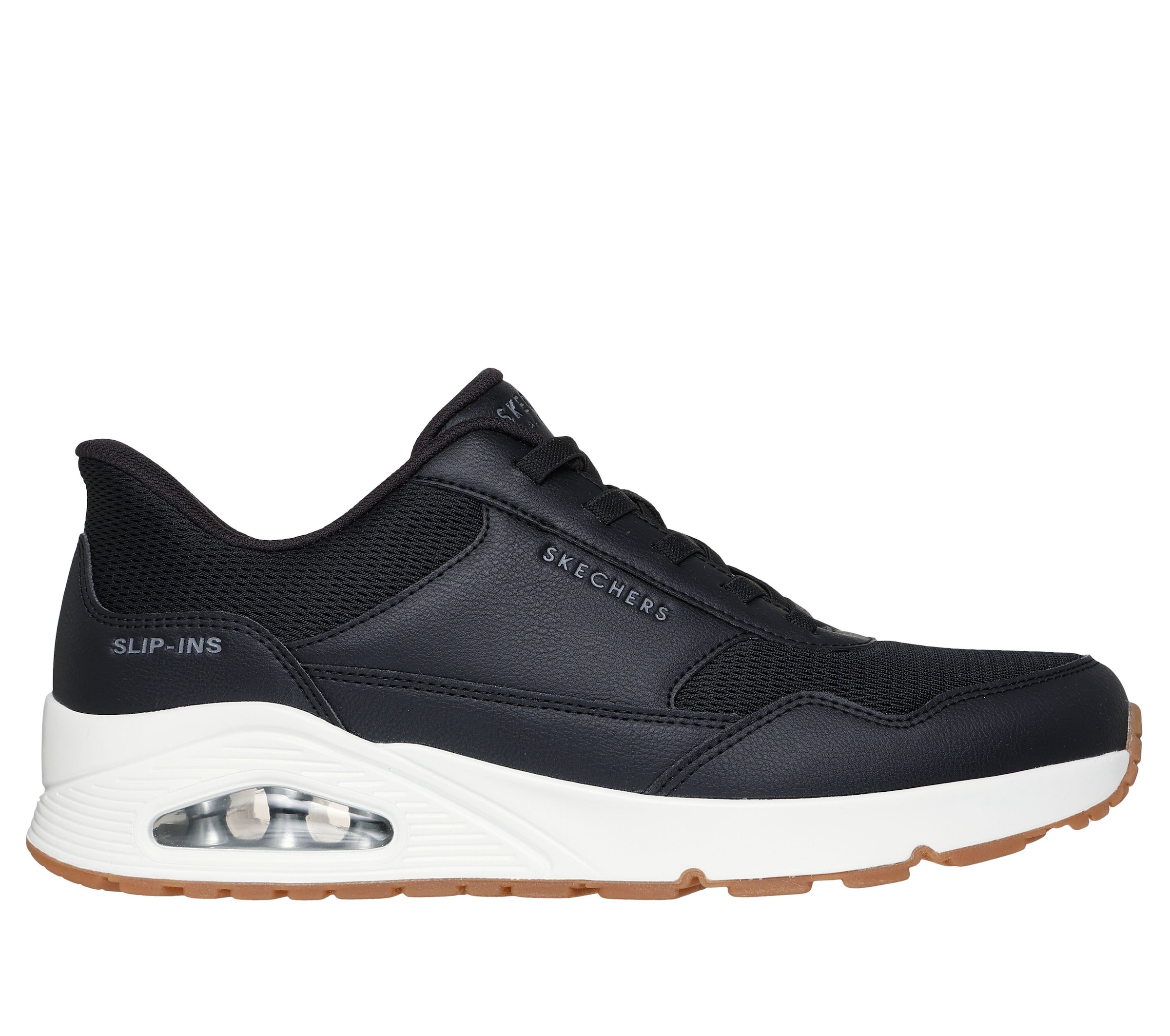 Skechers Slip-On Sneaker »UNO-SIMPLIFIED SLIP-IN«  , Schnürschuh, Retro Sneaker, Freizeitschuh mit Slip-Ins Technologie