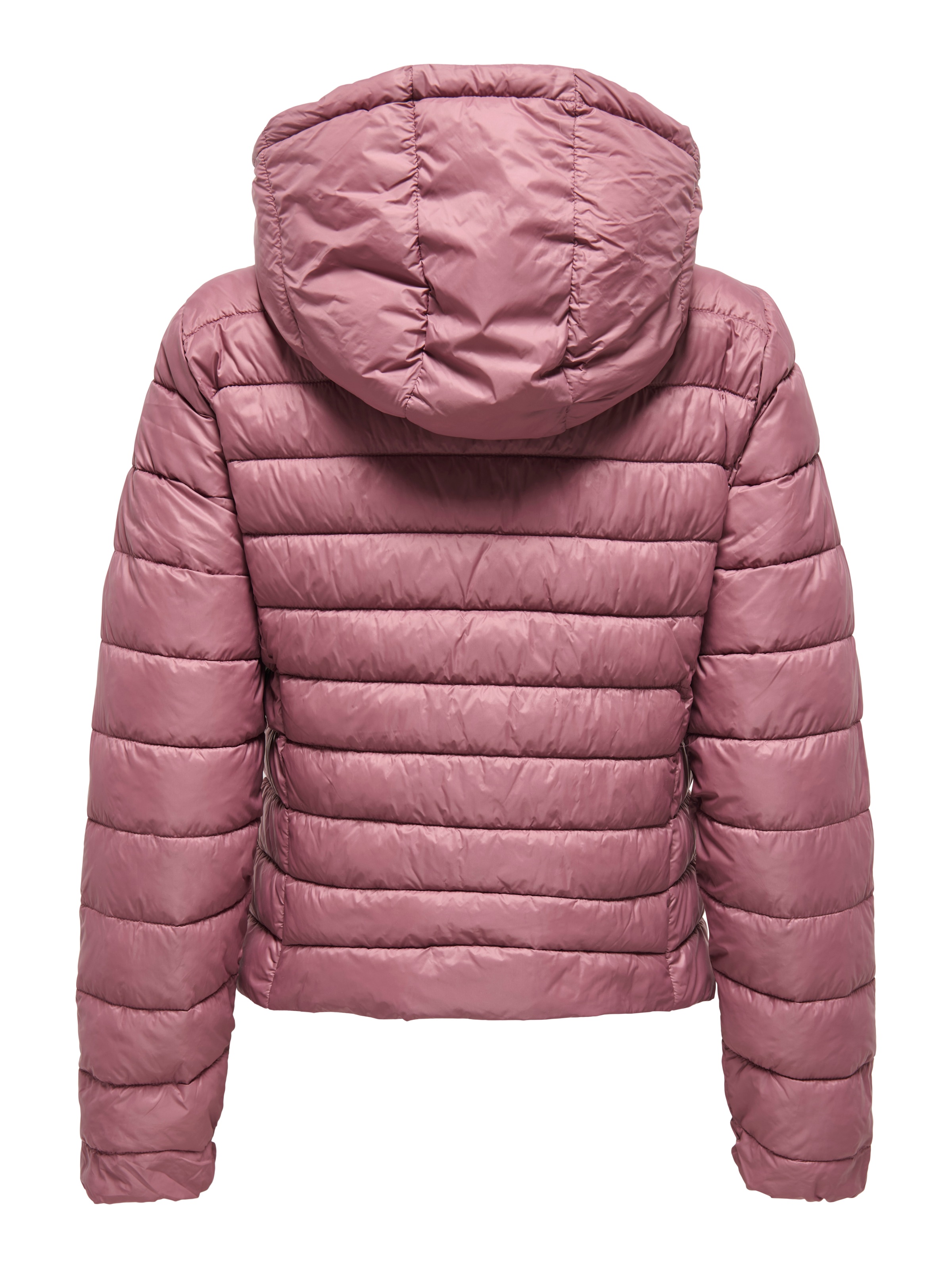 ONLY ONLTAHIA Quilted Hooded Jacket Rose Brown XL 2