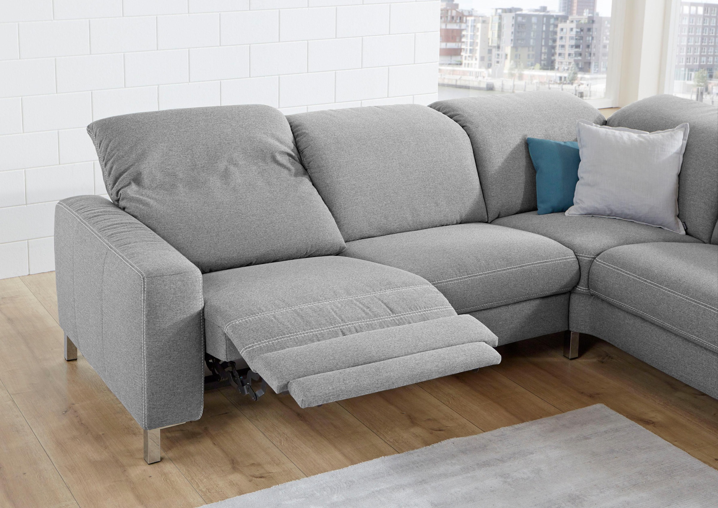3C Candy Ecksofa »Homely bequem und komfortabel, mit verstellbaren Kopfteilen, L-Form«, modern und zeitlose Polsterecke, wahlweise mit Relaxfunktion