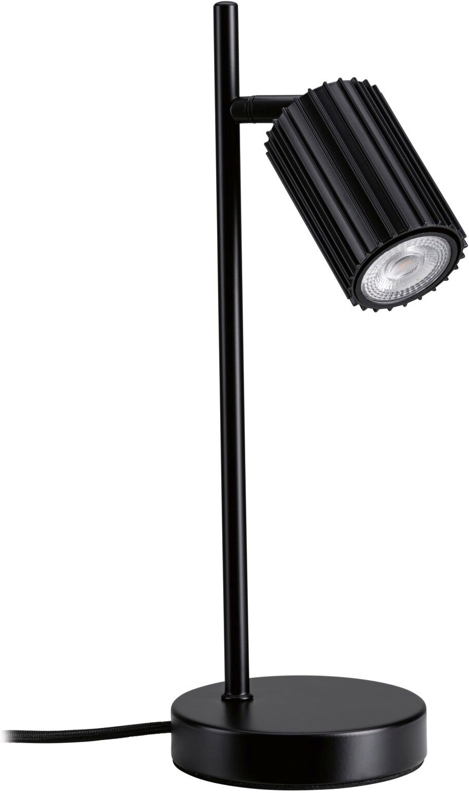 Paulmann Tischleuchte »Lirena max 1x7W GU10 Schwarz  230V Metall« GU10 1 Stk. markante Lamellenstruktur