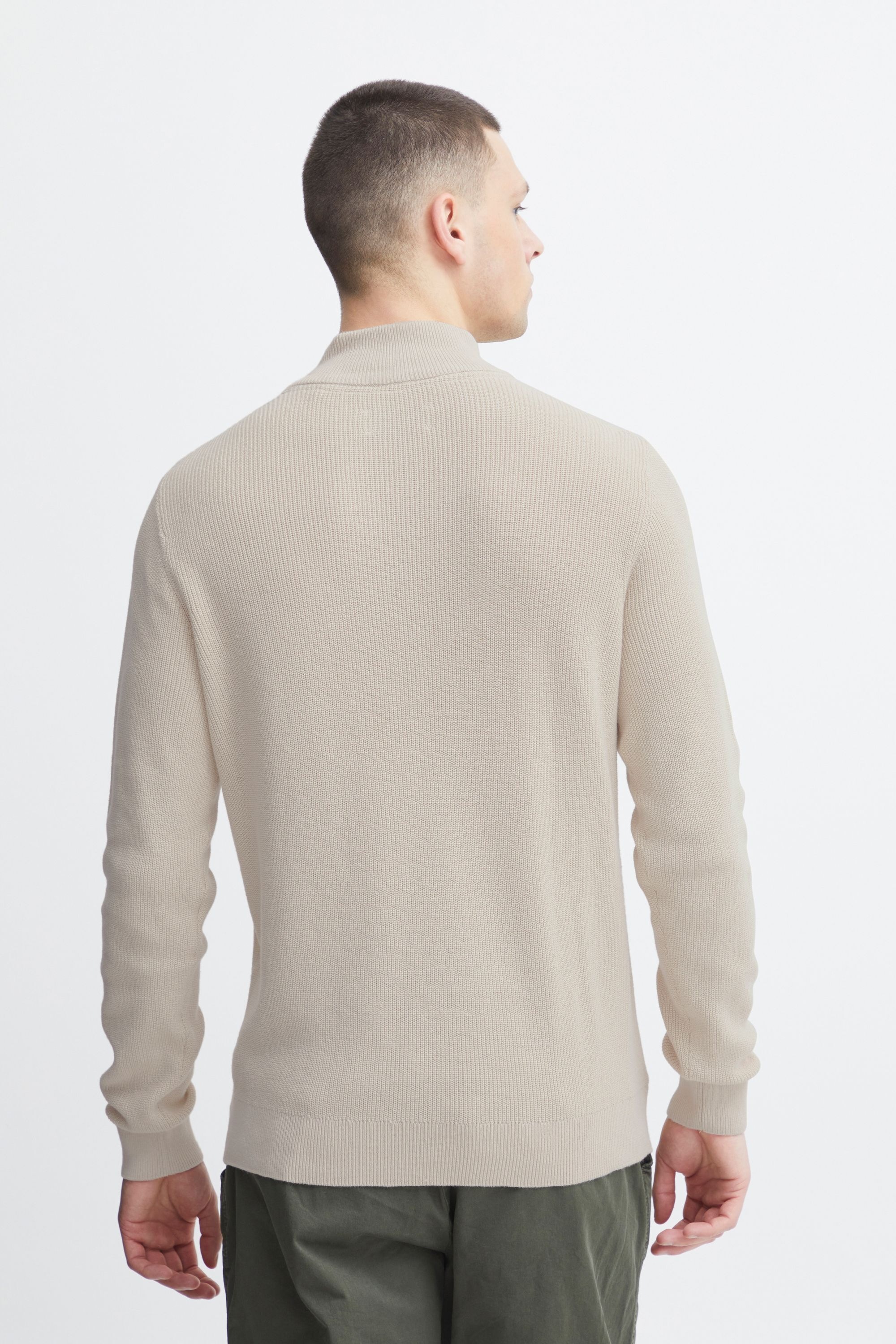 Troyer BLEND "Stricktroyer BHCodford", Herren, Gr. XL, beige (oyster gray), Obermaterial: 100% Baumwolle CO., Pullover Troyer 3
