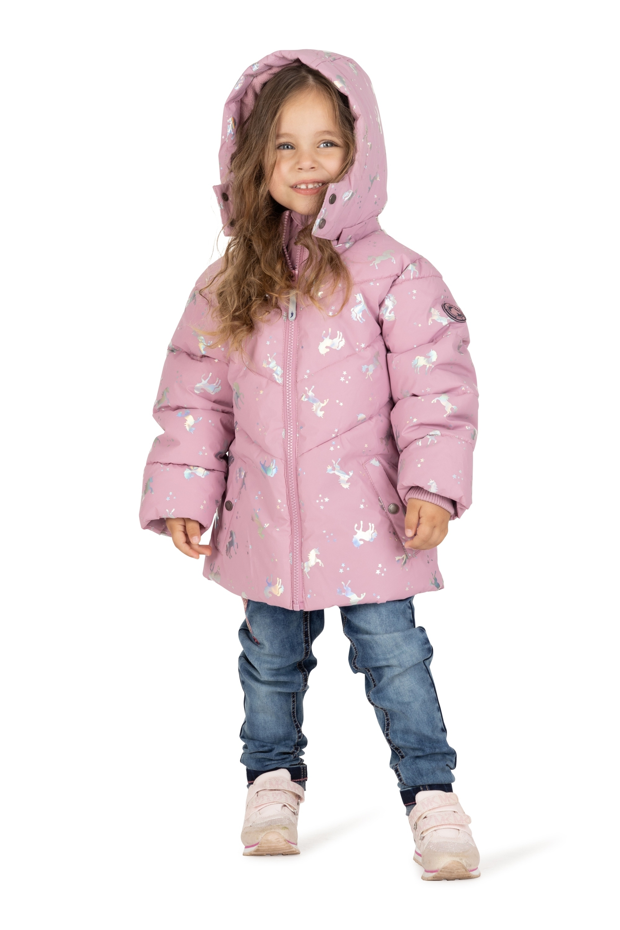 SALT AND PEPPER Steppjacke »Unicorn«, mit reflektirendem Einhorn-Druck