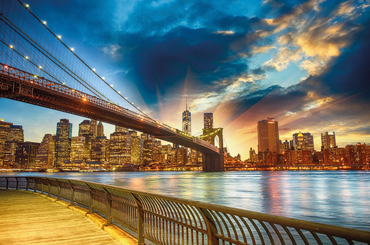 Papermoon Fototapete "Manhattan Sunset" glatt