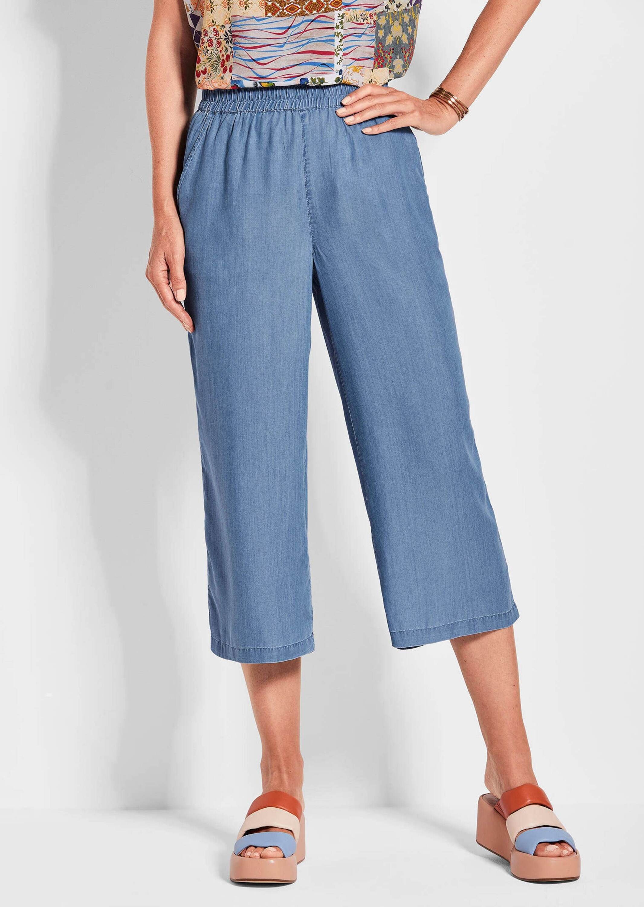 Goldner 2-in-1 Culotte Short Length Blue 22 2