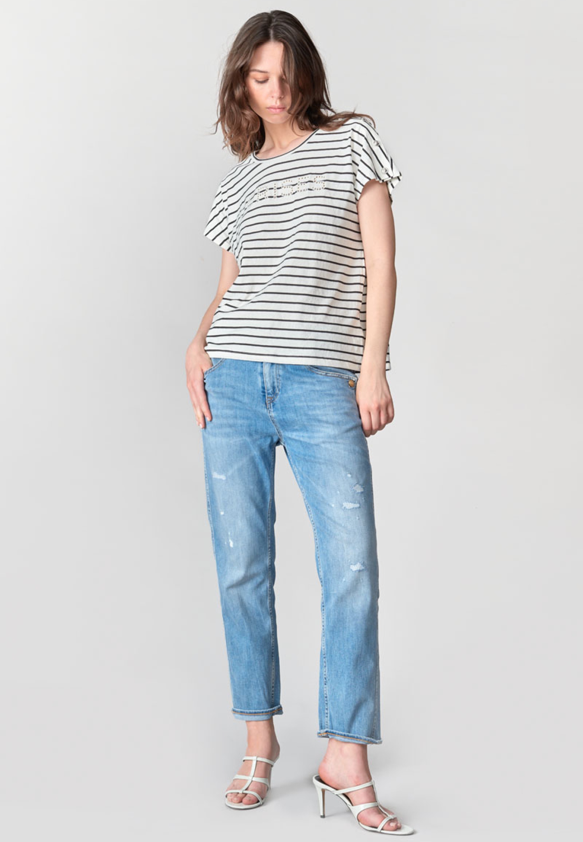 Le Temps Des Cerises T-Shirt »LILAS«, in gestreiftem Design