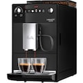 Melitta Kaffeevollautomat »Latticia® One Touch F300-100, schwarz«, Doppelte Milchaufschäumung, kompakt, aber XL Wassertank & XL Bohnenbehälter