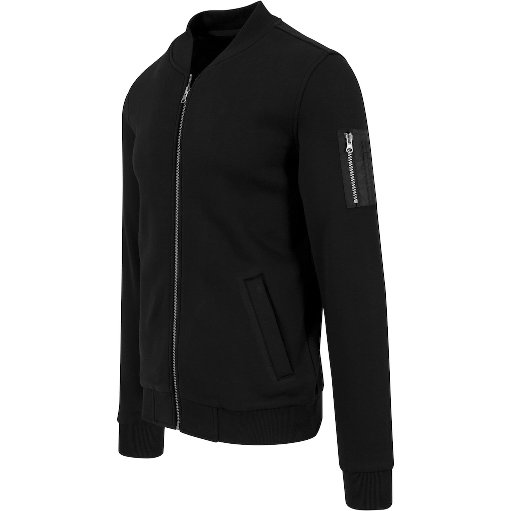 URBAN CLASSICS Anorak »Urban Classics Herren Sweat Bomber Jacket«, (1 St.), ohne Kapuze