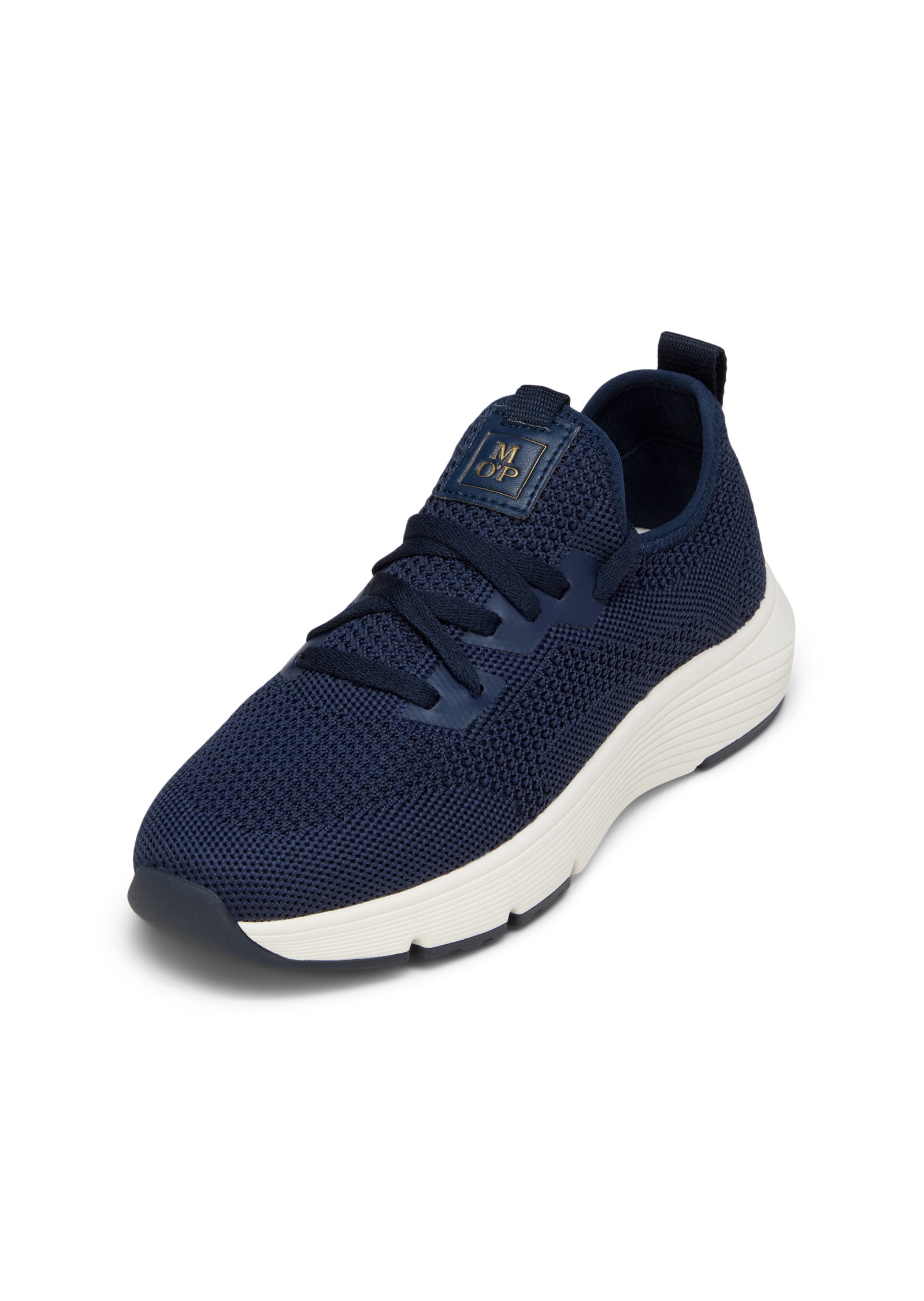 Sneaker MARC O'POLO "aus recyceltem Polyester", Damen, Gr. 37, navy, Obermaterial: 100% Polyester, unifarben, Schuhe Sneaker