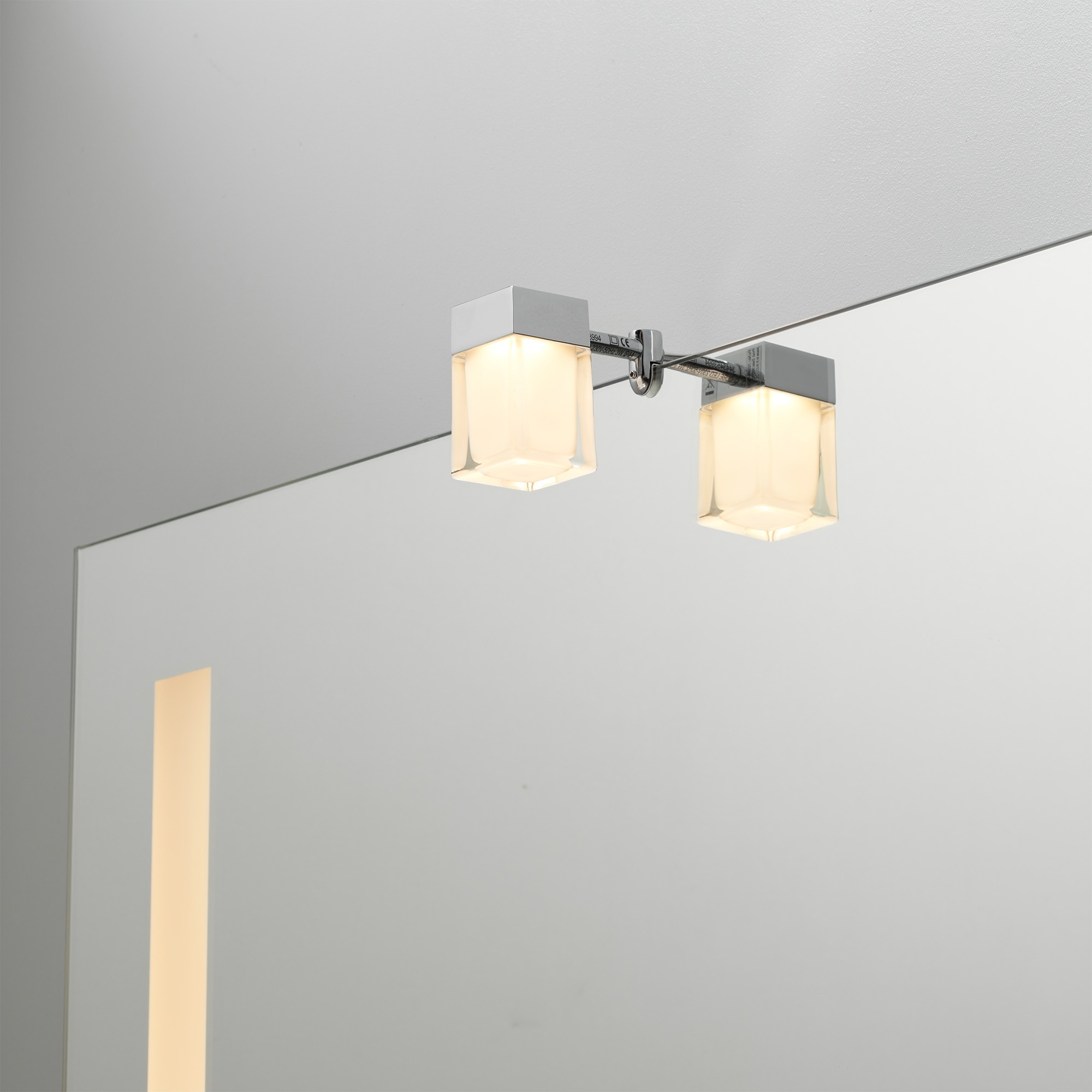 Loevschall Spiegelleuchte "Cube LED Aufsatzleuchte, Spiegellampen Bad", Leu günstig online kaufen
