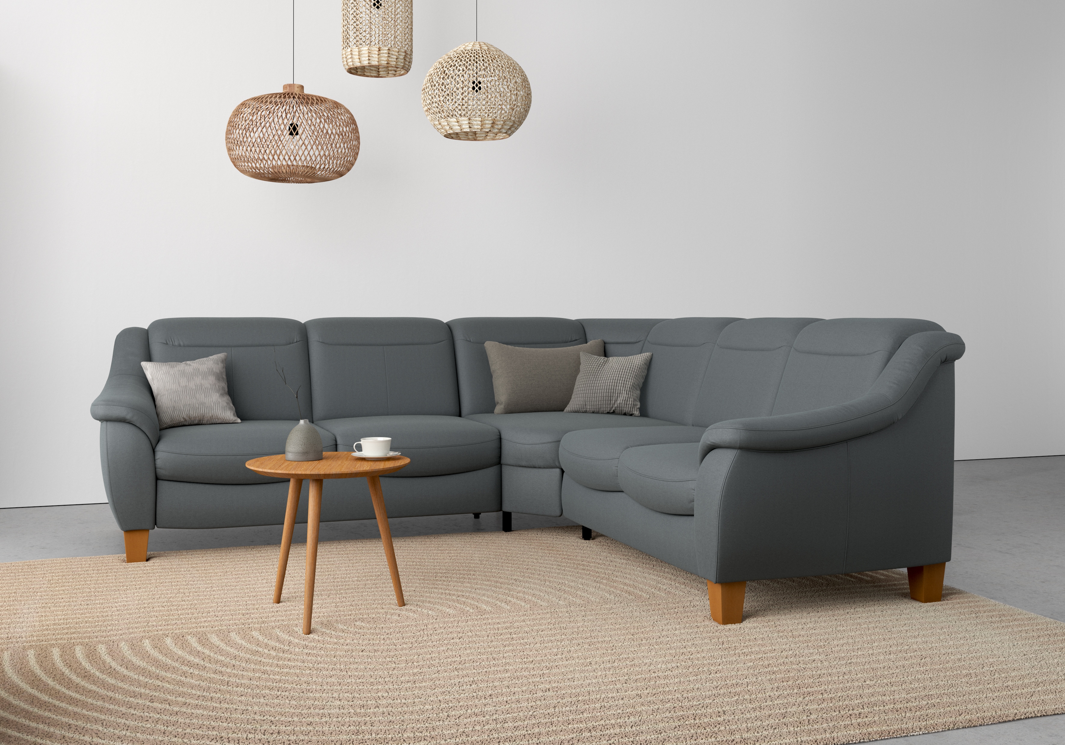 OTTO home Ecksofa "Caldera L-Form" Federkern, optional Kopfteilverstellung, Schlaffunktion & Bettkasten