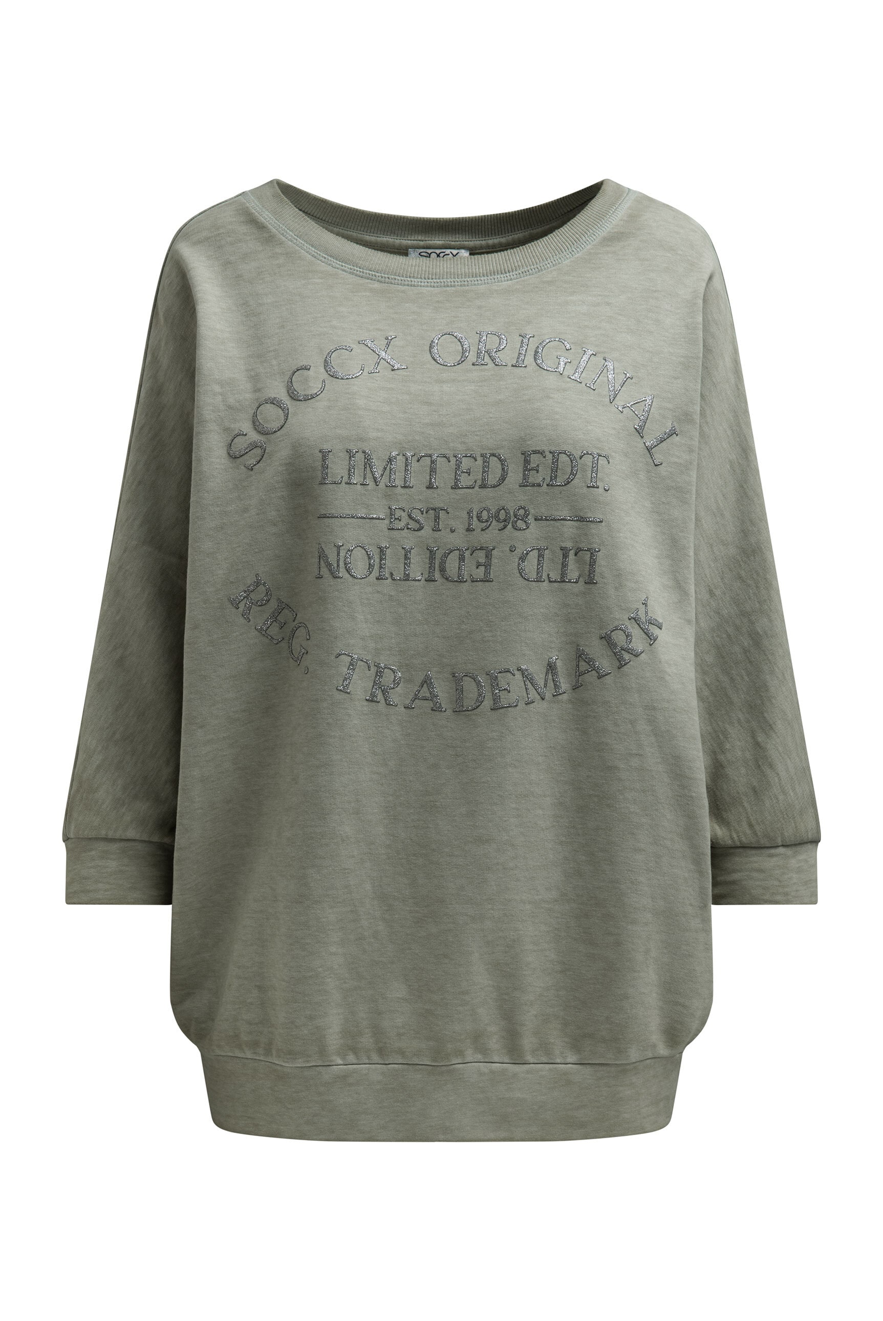 SOCCX Sweater , mit Fledermausärmeln

